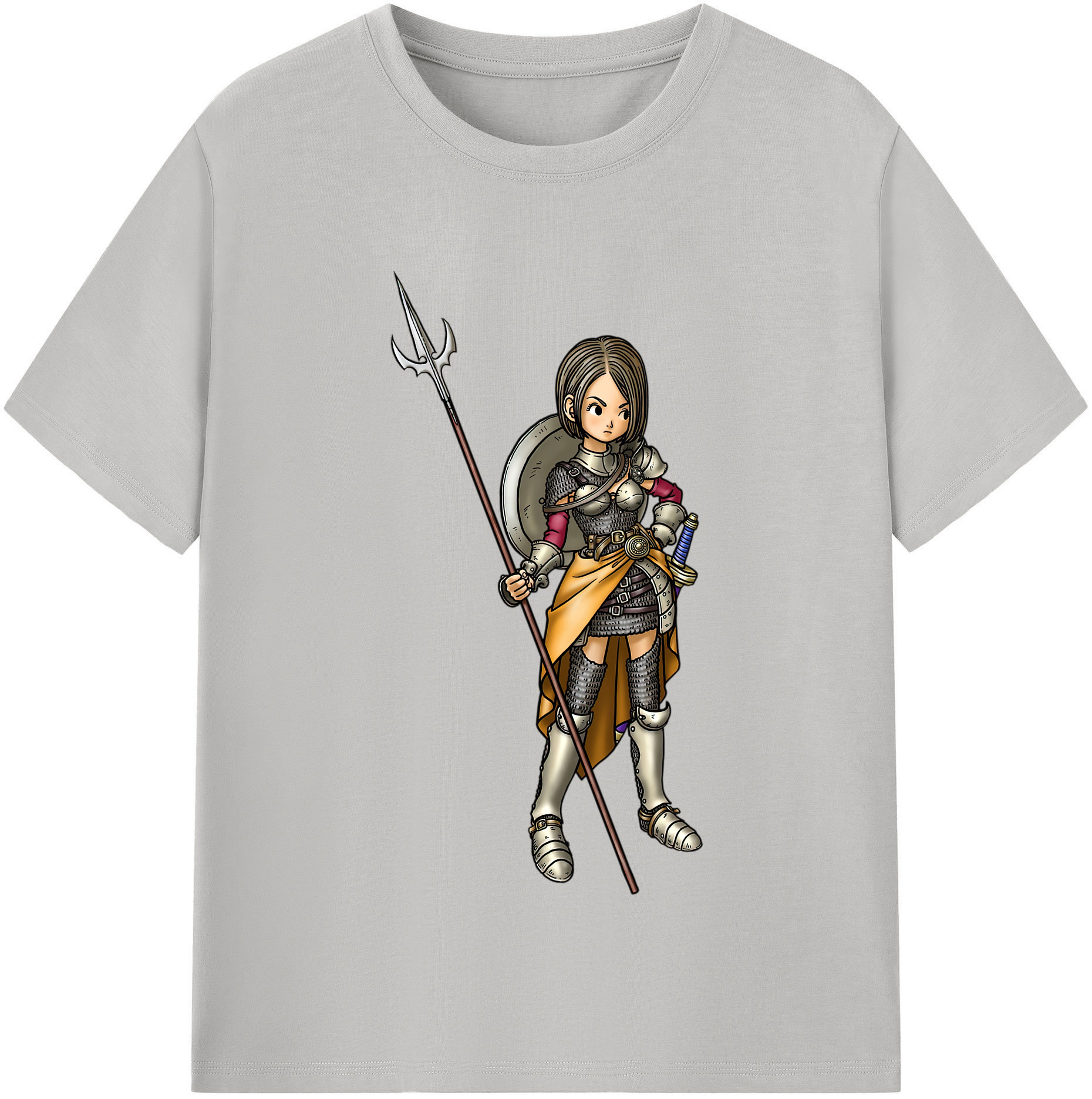 （画像用） ドラゴンクエスト Doragon Kuesuto Dragon Quest レディースカジュアルプリントTシャツ（綿100％）
