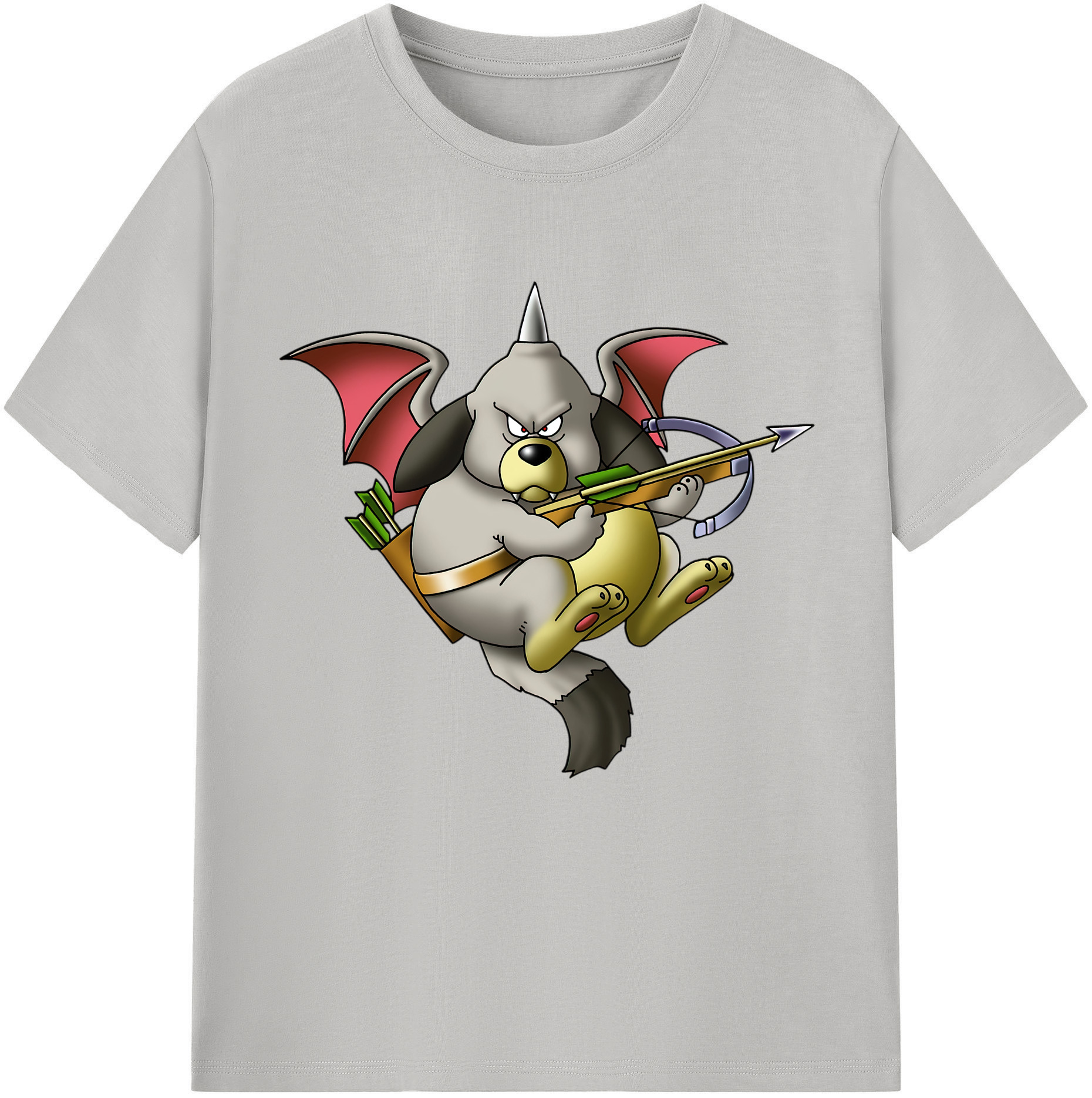 （画像用） ドラゴンクエスト Doragon Kuesuto Dragon Quest レディースカジュアルプリントTシャツ（綿100％）