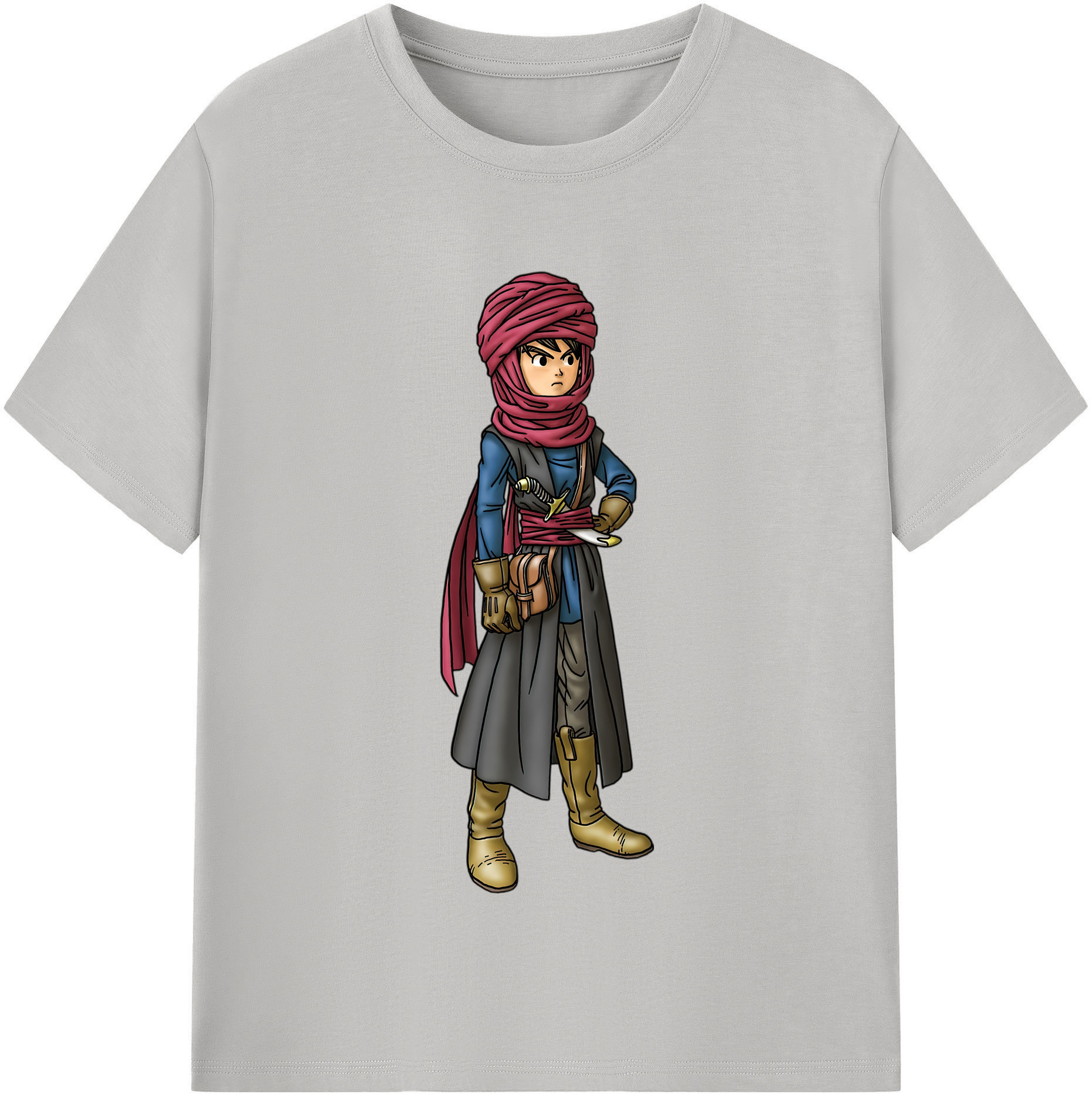 （画像用） ドラゴンクエスト Doragon Kuesuto Dragon Quest レディースカジュアルプリントTシャツ（綿100％）