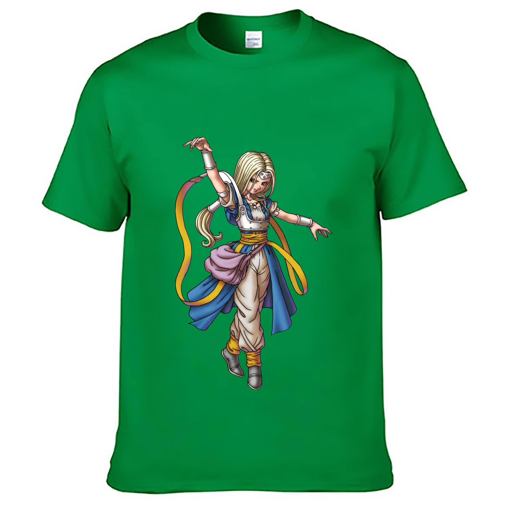 （画像用） ドラゴンクエスト Doragon Kuesuto Dragon Quest レディースカジュアルプリントTシャツ（綿100％）