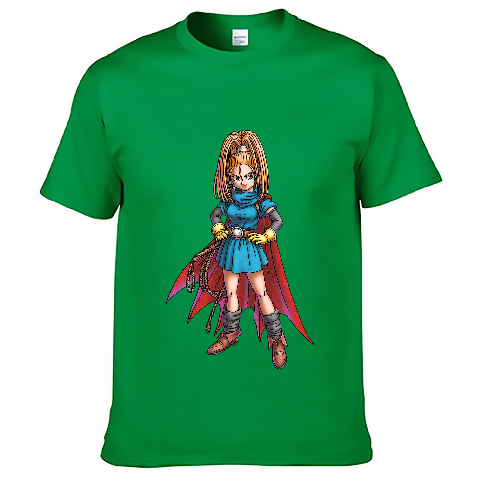 （画像用） ドラゴンクエスト Doragon Kuesuto Dragon Quest レディースカジュアルプリントTシャツ（綿100％）