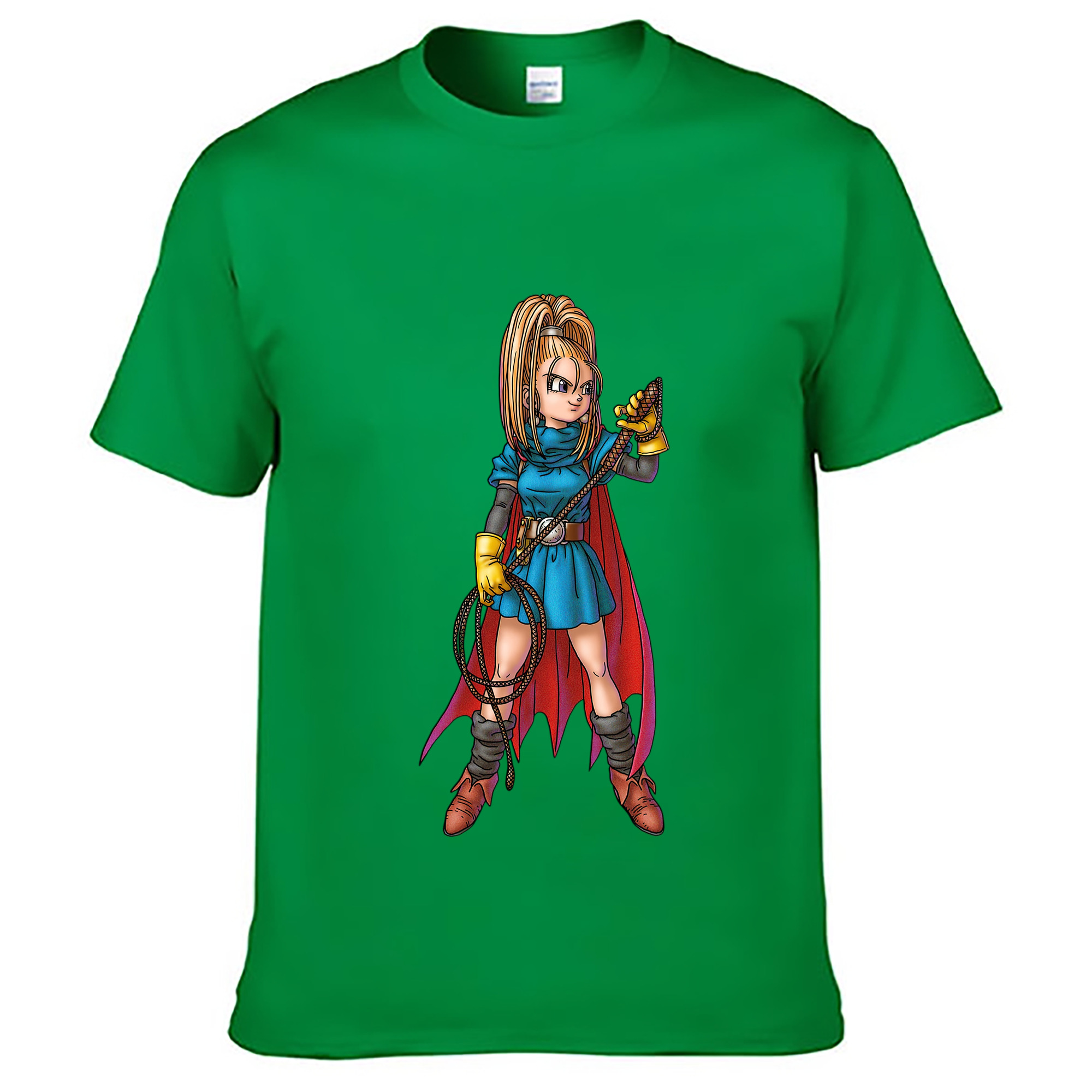 （画像用） ドラゴンクエスト Doragon Kuesuto Dragon Quest レディースカジュアルプリントTシャツ（綿100％）