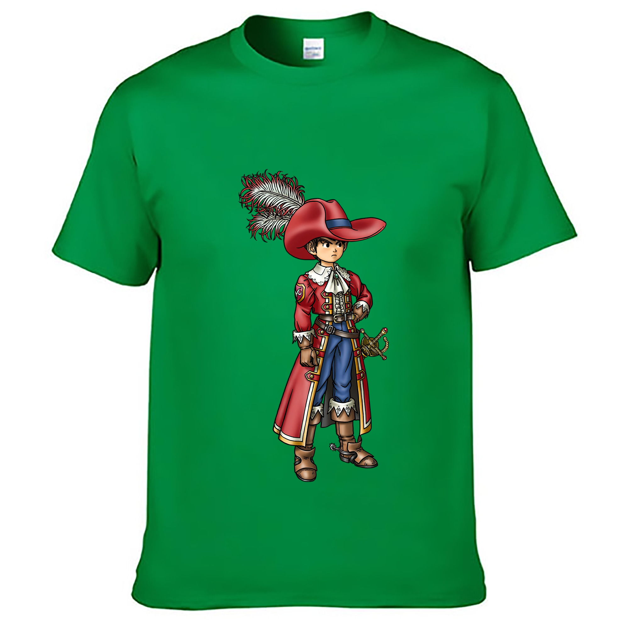 （画像用） ドラゴンクエスト Doragon Kuesuto Dragon Quest レディースカジュアルプリントTシャツ（綿100％）