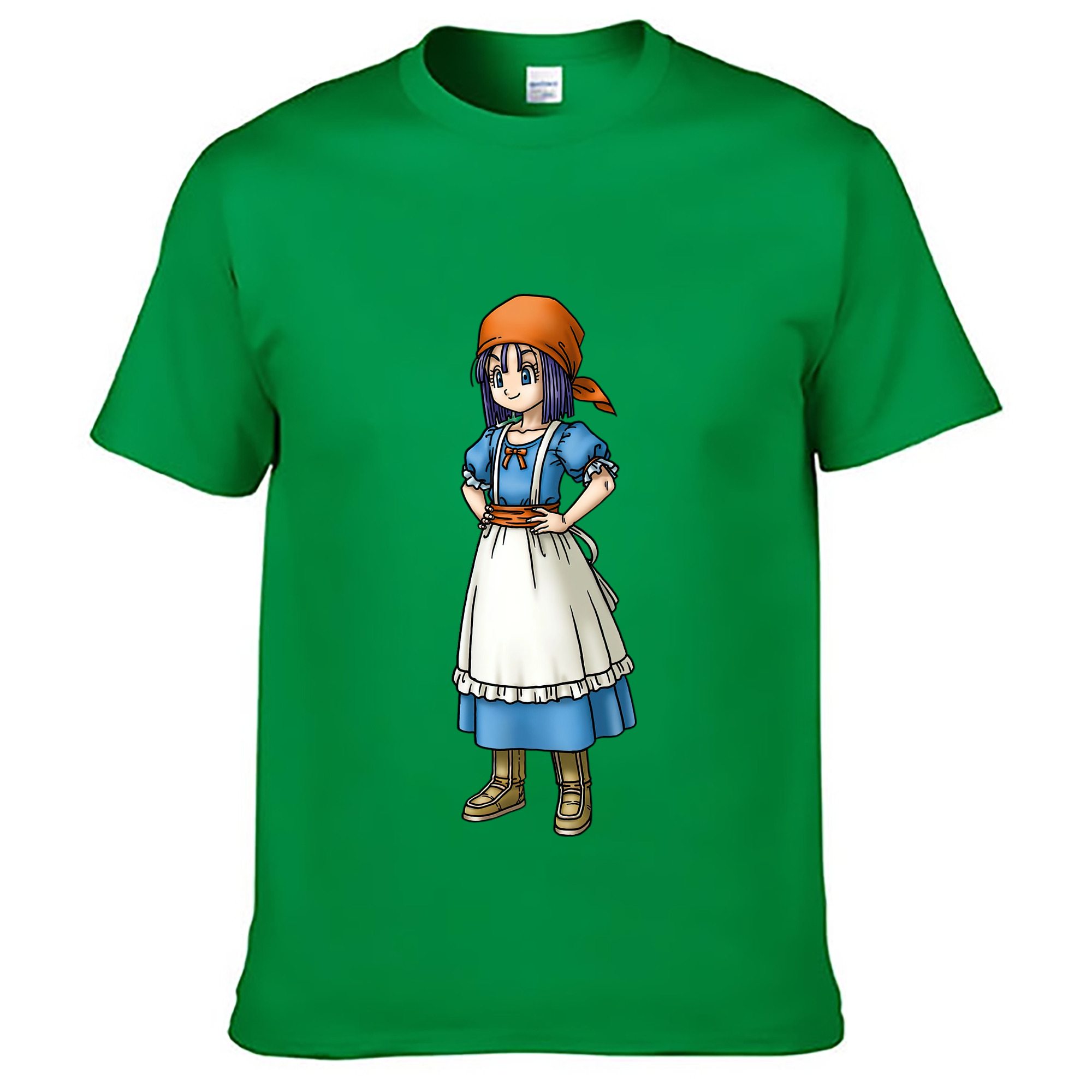 （画像用） ドラゴンクエスト Doragon Kuesuto Dragon Quest レディースカジュアルプリントTシャツ（綿100％）