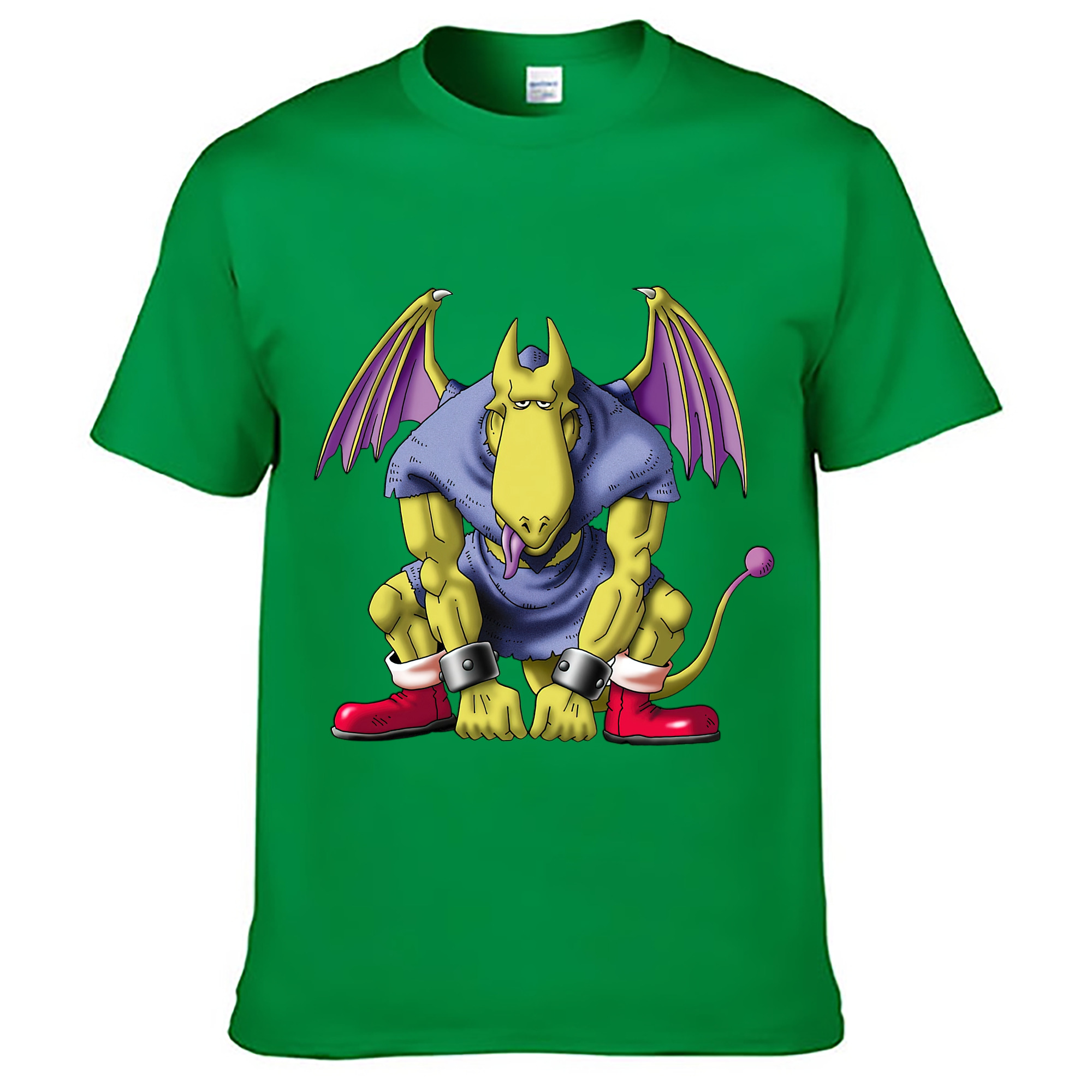 （画像用） ドラゴンクエスト Doragon Kuesuto Dragon Quest レディースカジュアルプリントTシャツ（綿100％）