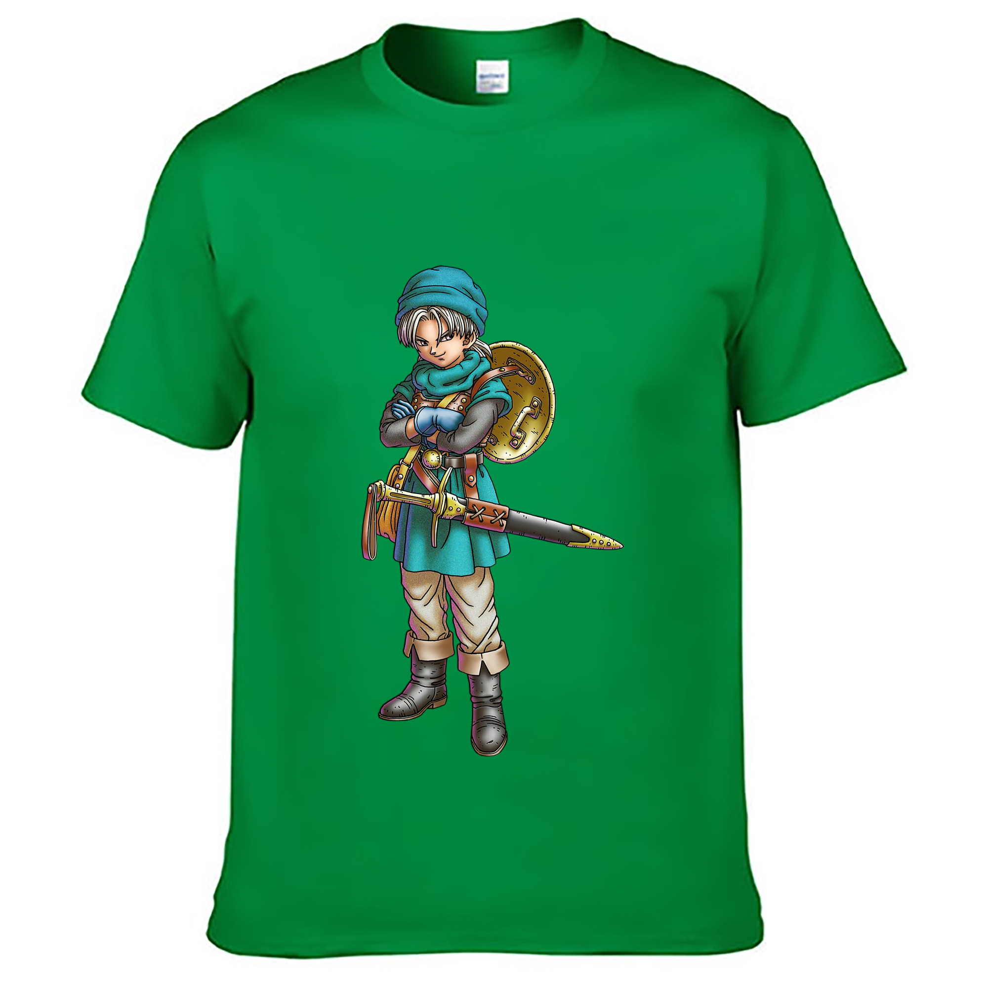 （画像用） ドラゴンクエスト Doragon Kuesuto Dragon Quest レディースカジュアルプリントTシャツ（綿100％）