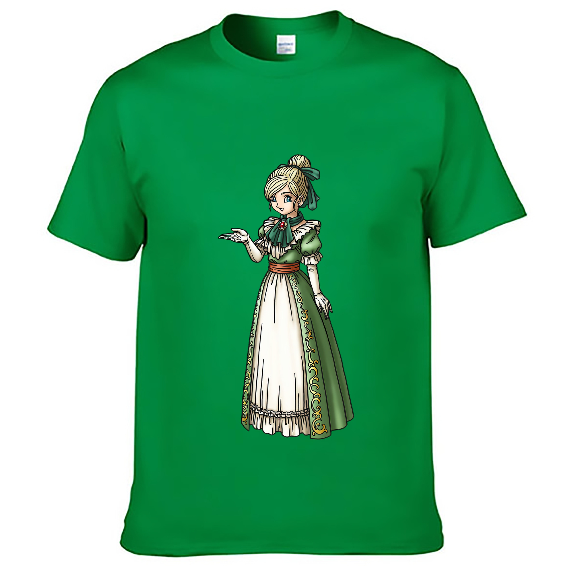 （画像用） ドラゴンクエスト Doragon Kuesuto Dragon Quest レディースカジュアルプリントTシャツ（綿100％）