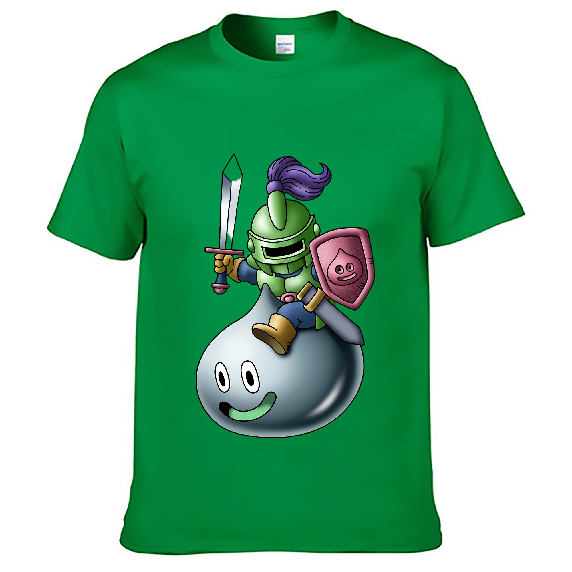 （画像用） ドラゴンクエスト Doragon Kuesuto Dragon Quest レディースカジュアルプリントTシャツ（綿100％）