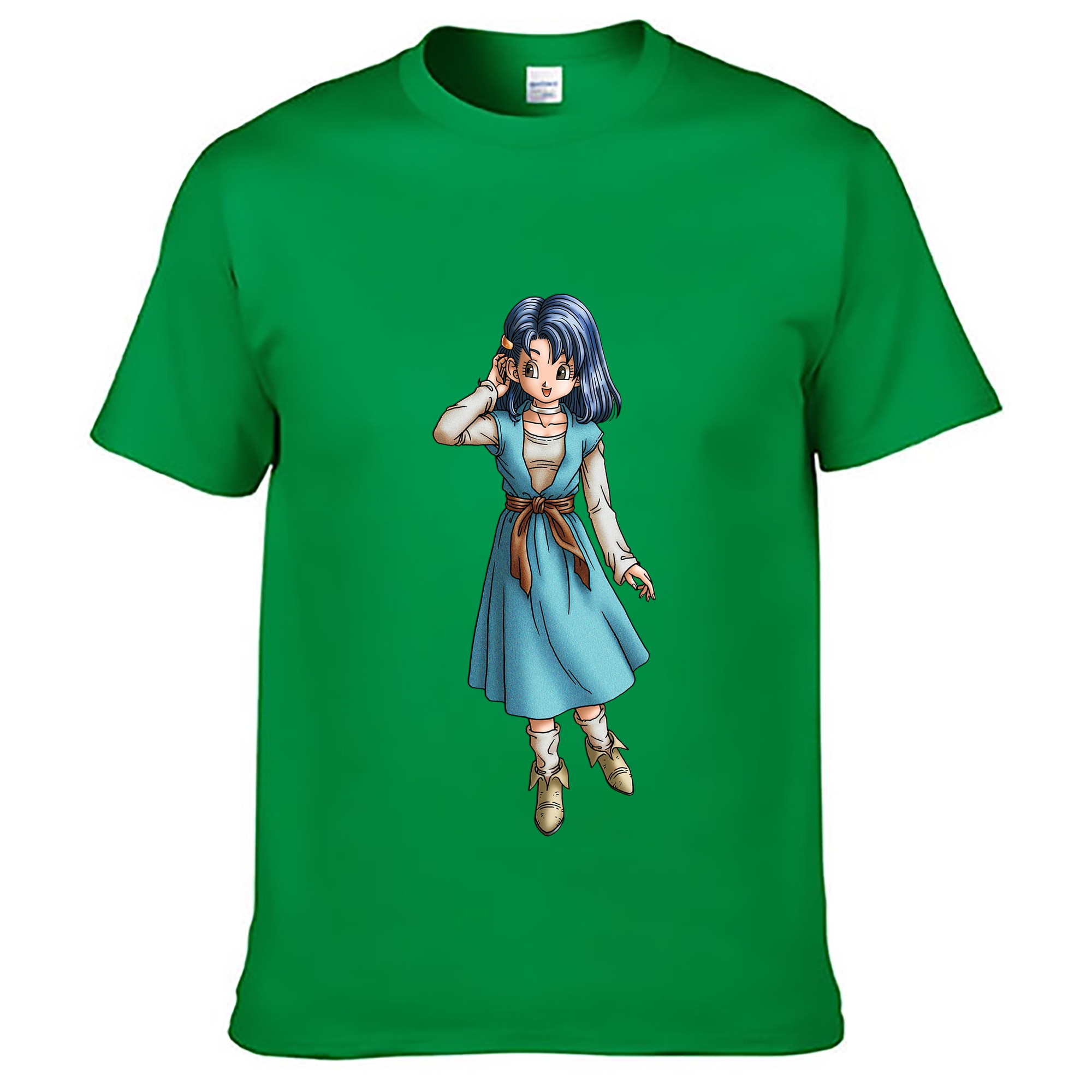 （画像用） ドラゴンクエスト Doragon Kuesuto Dragon Quest レディースカジュアルプリントTシャツ（綿100％）