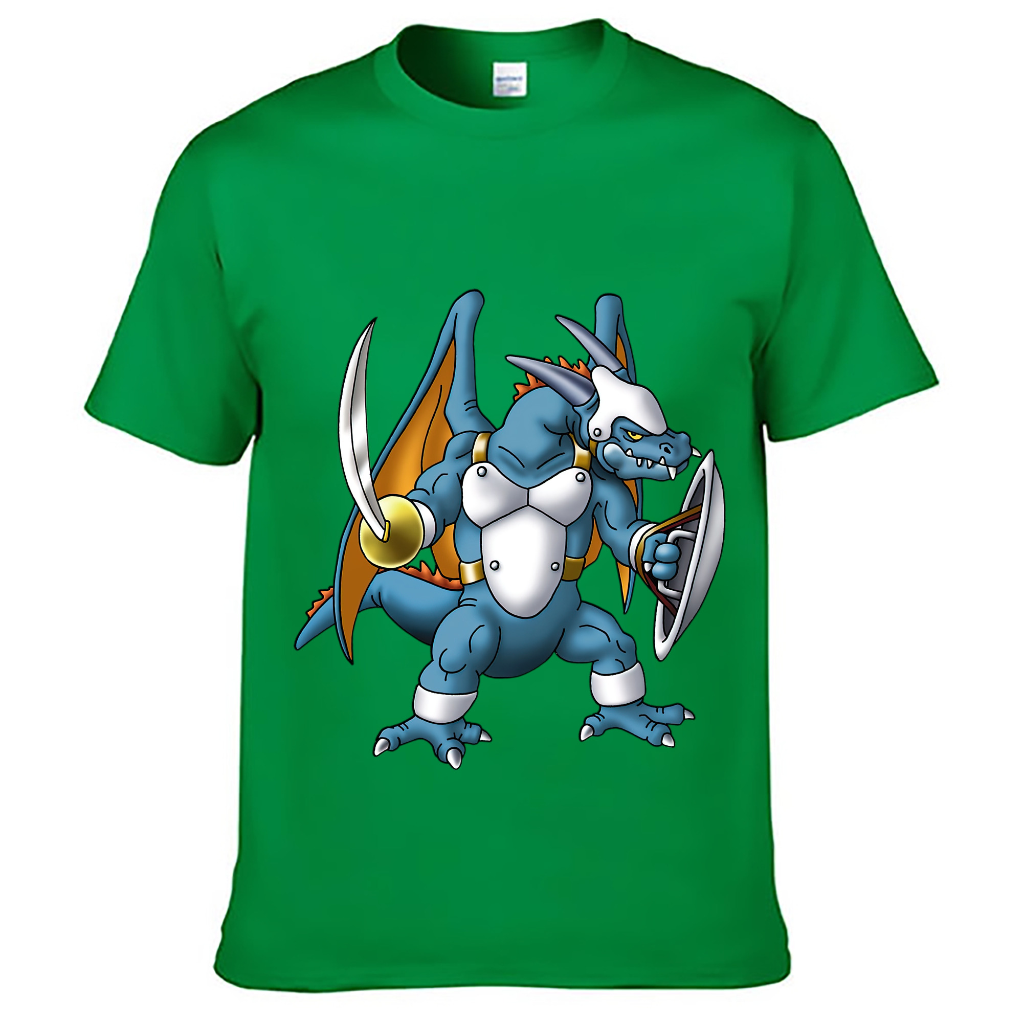 （画像用） ドラゴンクエスト Doragon Kuesuto Dragon Quest レディースカジュアルプリントTシャツ（綿100％）