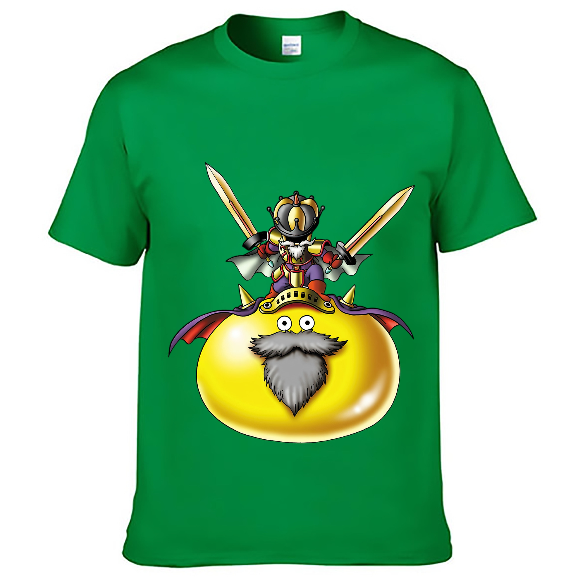（画像用） ドラゴンクエスト Doragon Kuesuto Dragon Quest レディースカジュアルプリントTシャツ（綿100％）