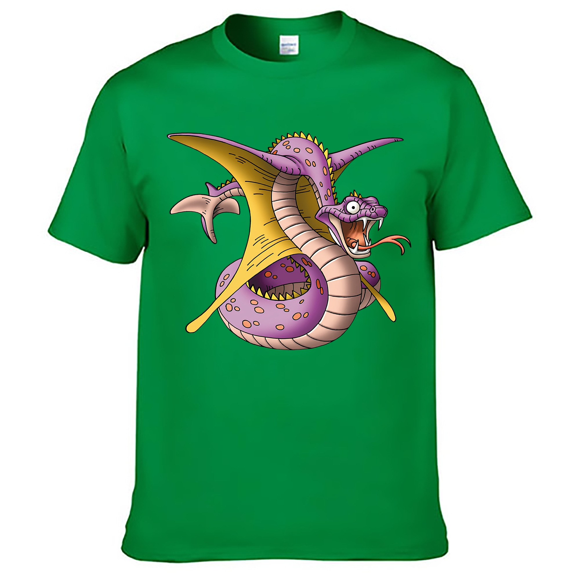 （画像用） ドラゴンクエスト Doragon Kuesuto Dragon Quest レディースカジュアルプリントTシャツ（綿100％）