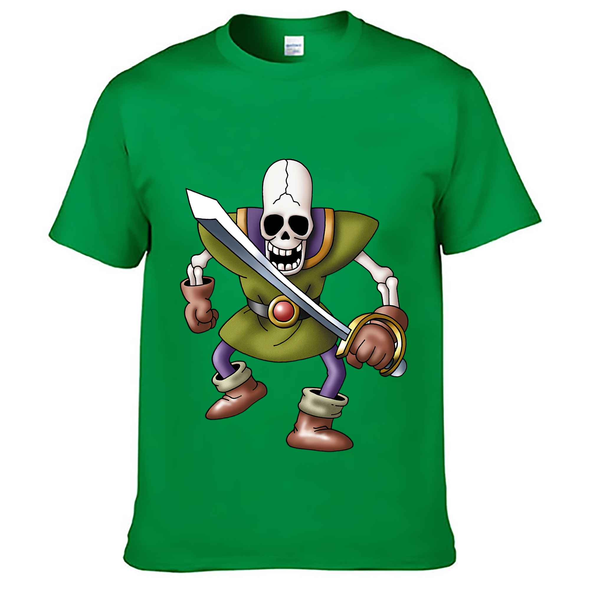 （画像用） ドラゴンクエスト Doragon Kuesuto Dragon Quest レディースカジュアルプリントTシャツ（綿100％）