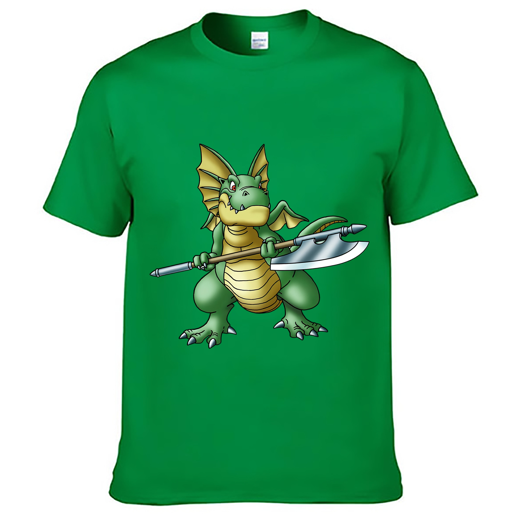 （画像用） ドラゴンクエスト Doragon Kuesuto Dragon Quest レディースカジュアルプリントTシャツ（綿100％）