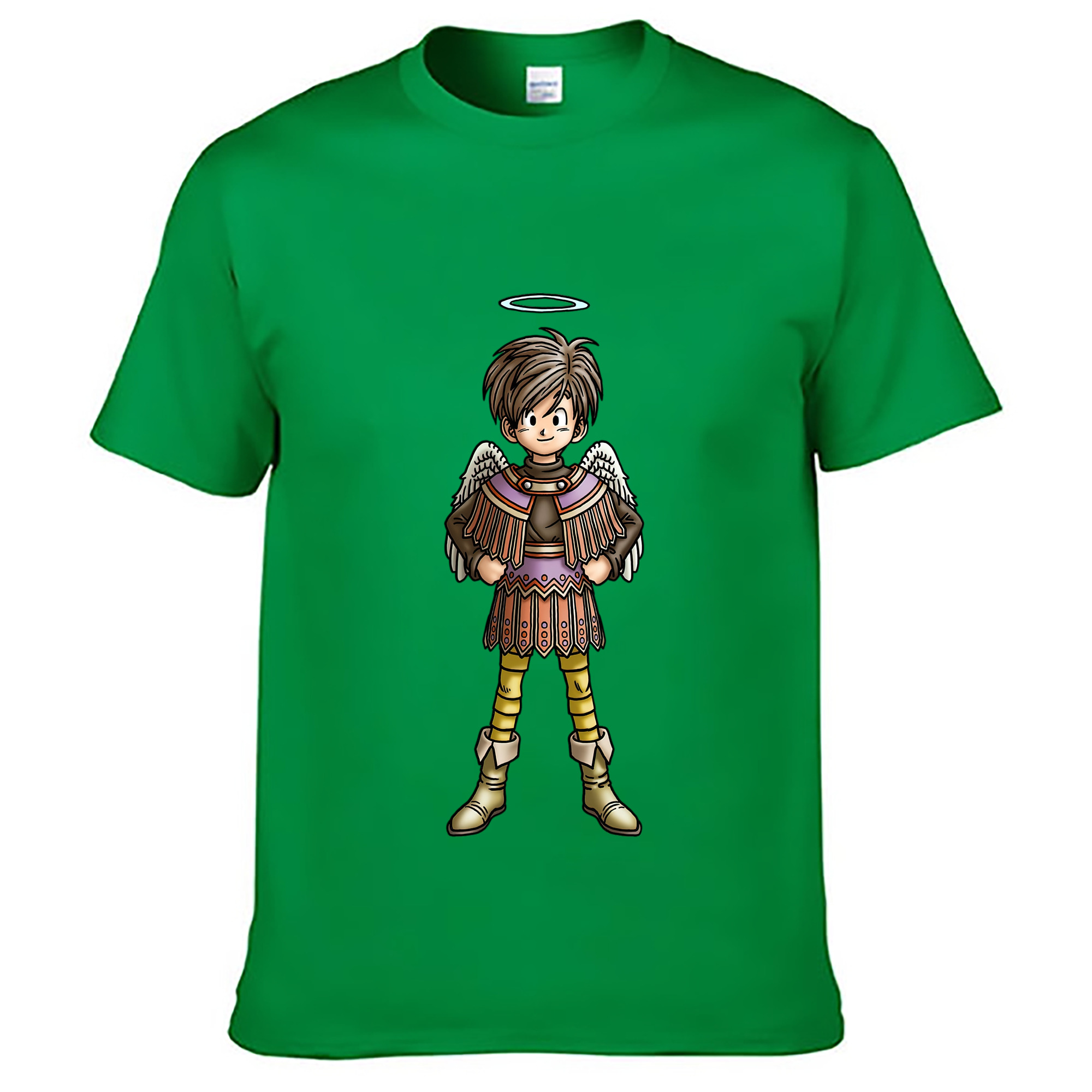 （画像用） ドラゴンクエスト Doragon Kuesuto Dragon Quest レディースカジュアルプリントTシャツ（綿100％）