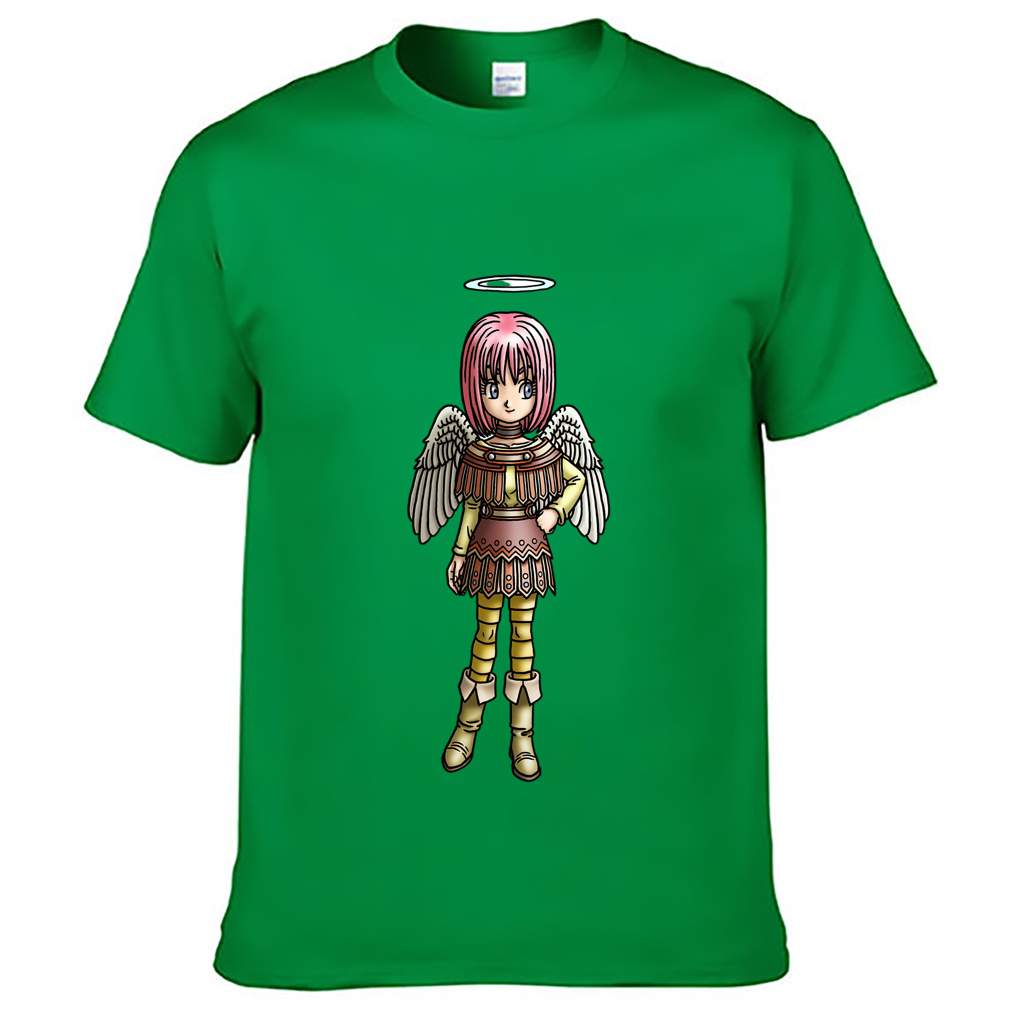 （画像用） ドラゴンクエスト Doragon Kuesuto Dragon Quest レディースカジュアルプリントTシャツ（綿100％）