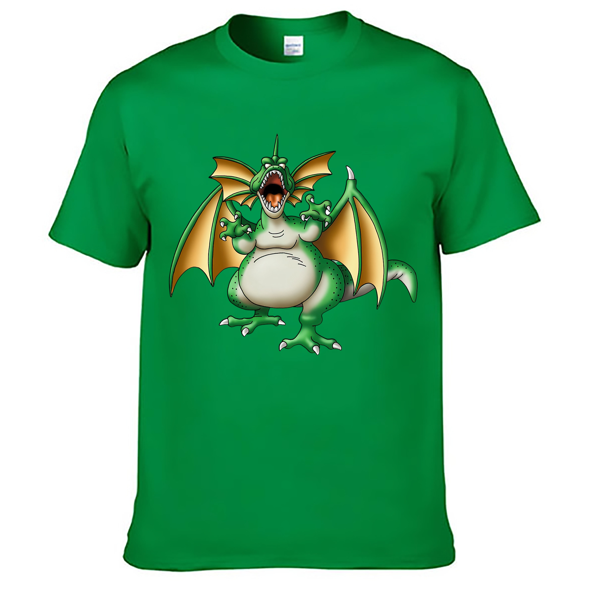 （画像用） ドラゴンクエスト Doragon Kuesuto Dragon Quest レディースカジュアルプリントTシャツ（綿100％）