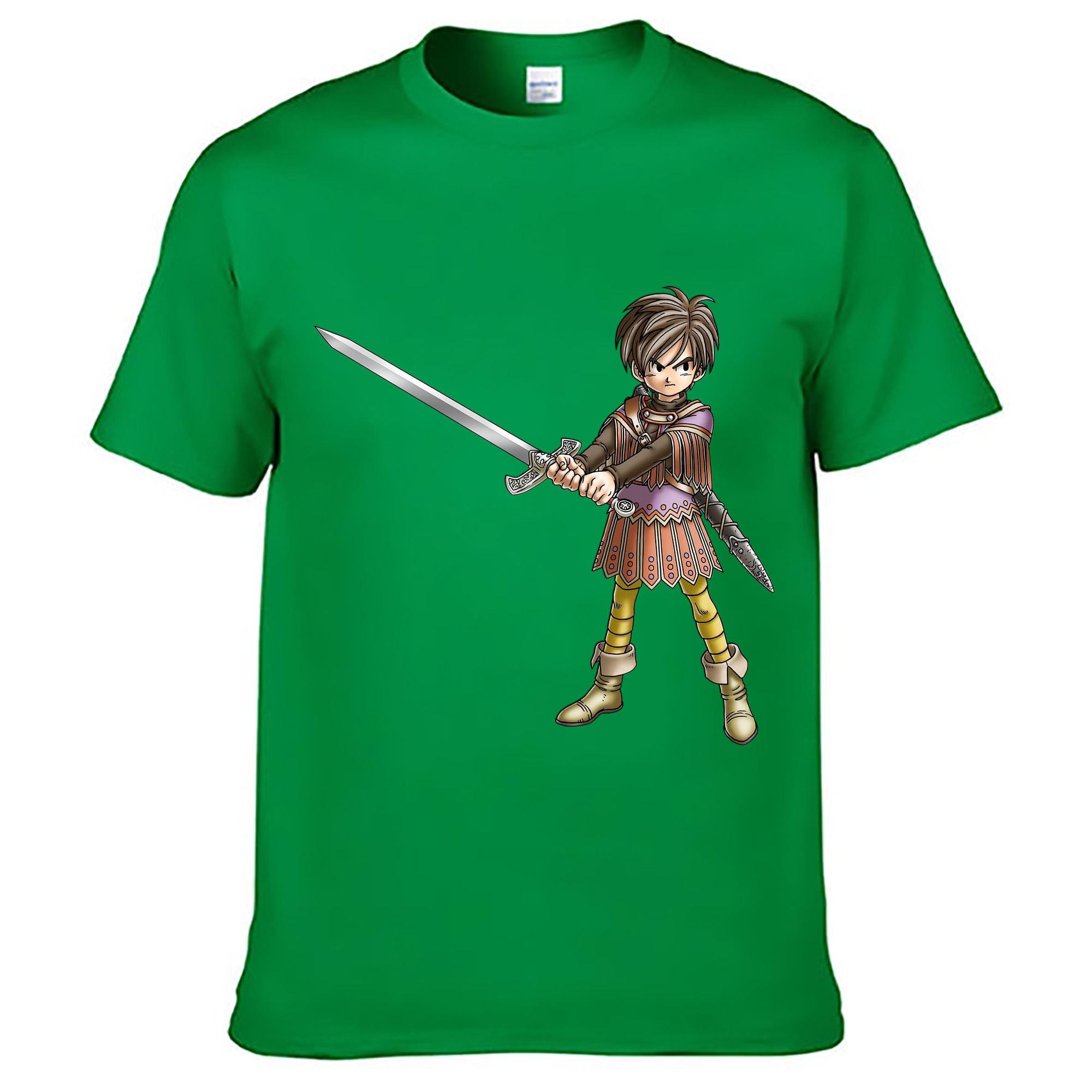 （画像用） ドラゴンクエスト Doragon Kuesuto Dragon Quest レディースカジュアルプリントTシャツ（綿100％）