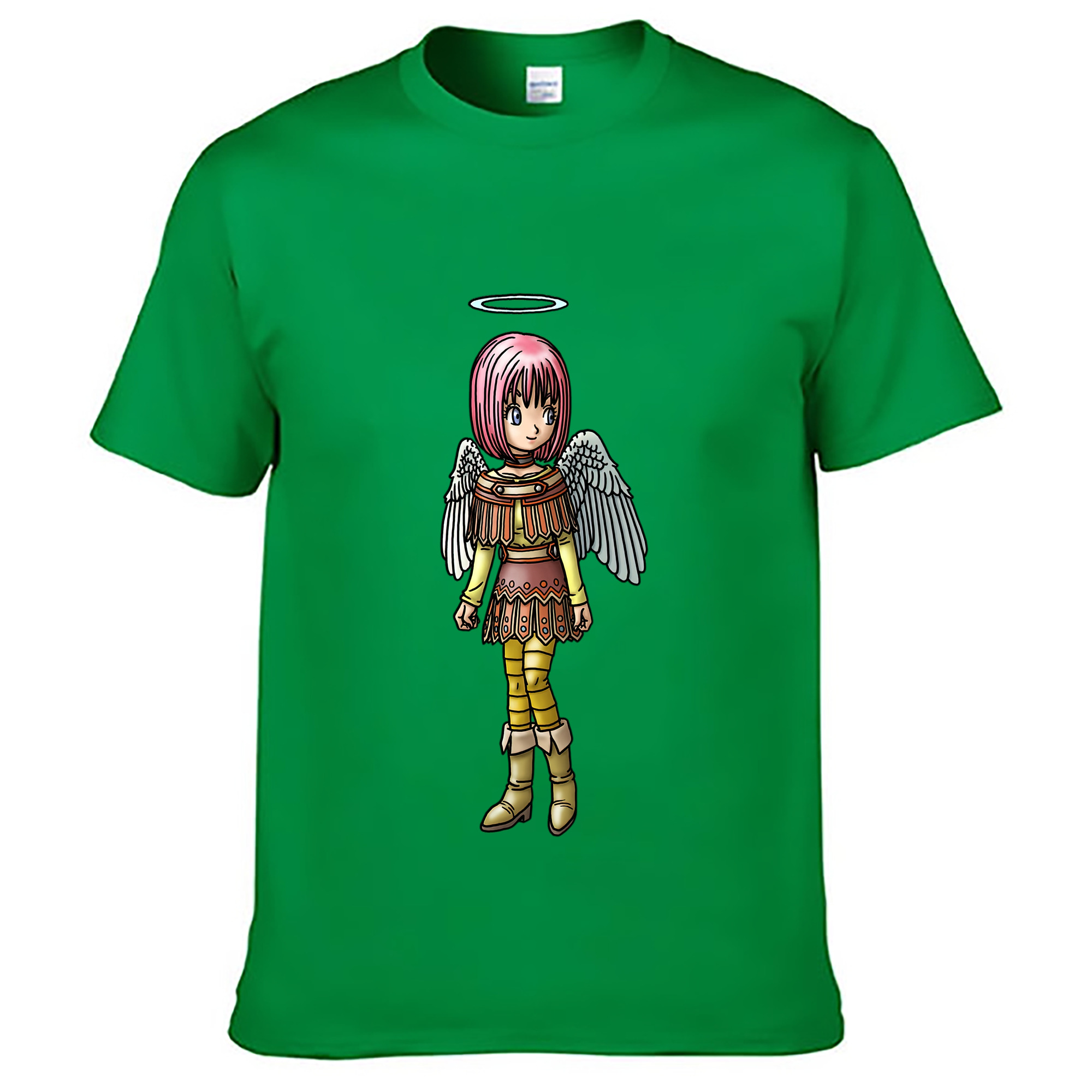 （画像用） ドラゴンクエスト Doragon Kuesuto Dragon Quest レディースカジュアルプリントTシャツ（綿100％）