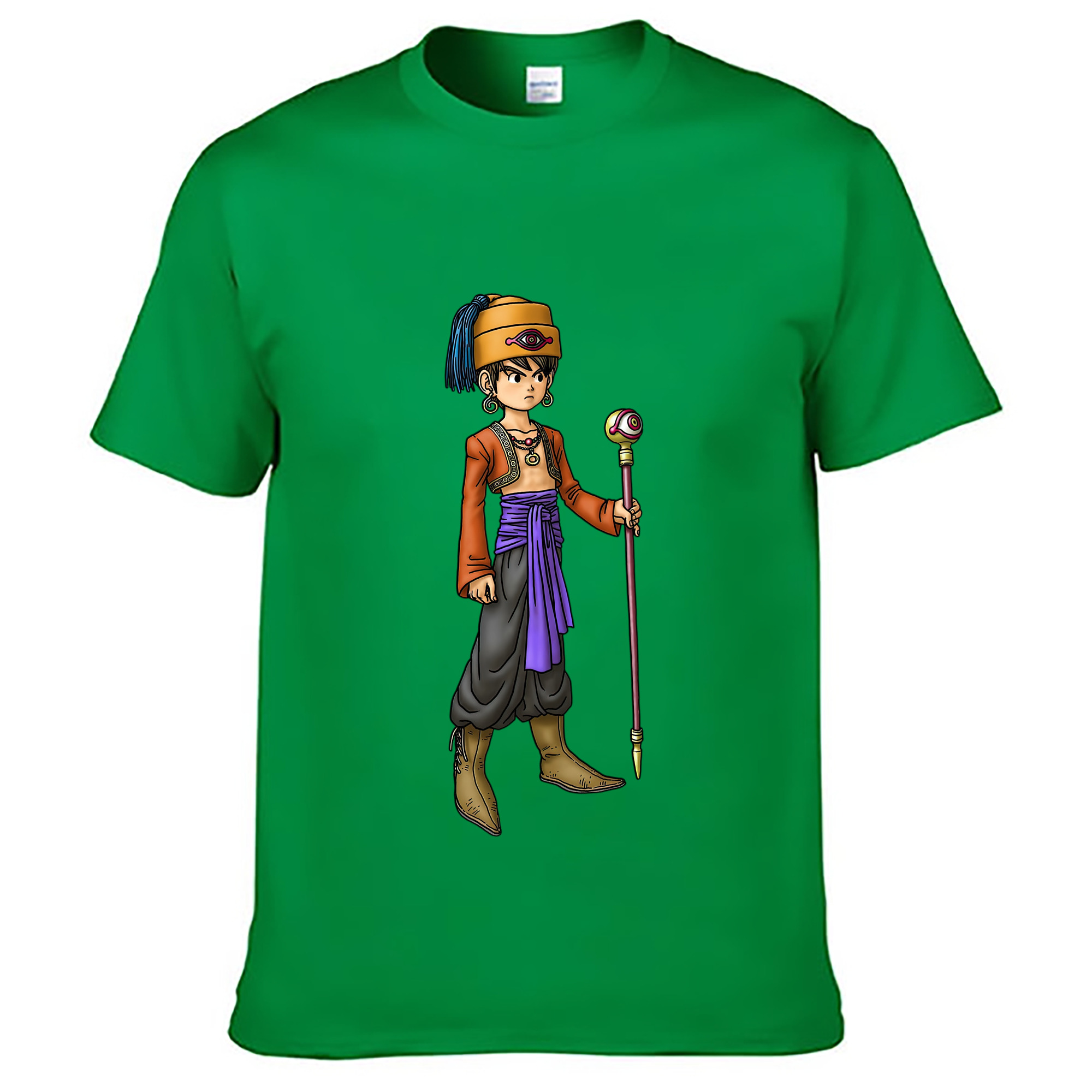 （画像用） ドラゴンクエスト Doragon Kuesuto Dragon Quest レディースカジュアルプリントTシャツ（綿100％）