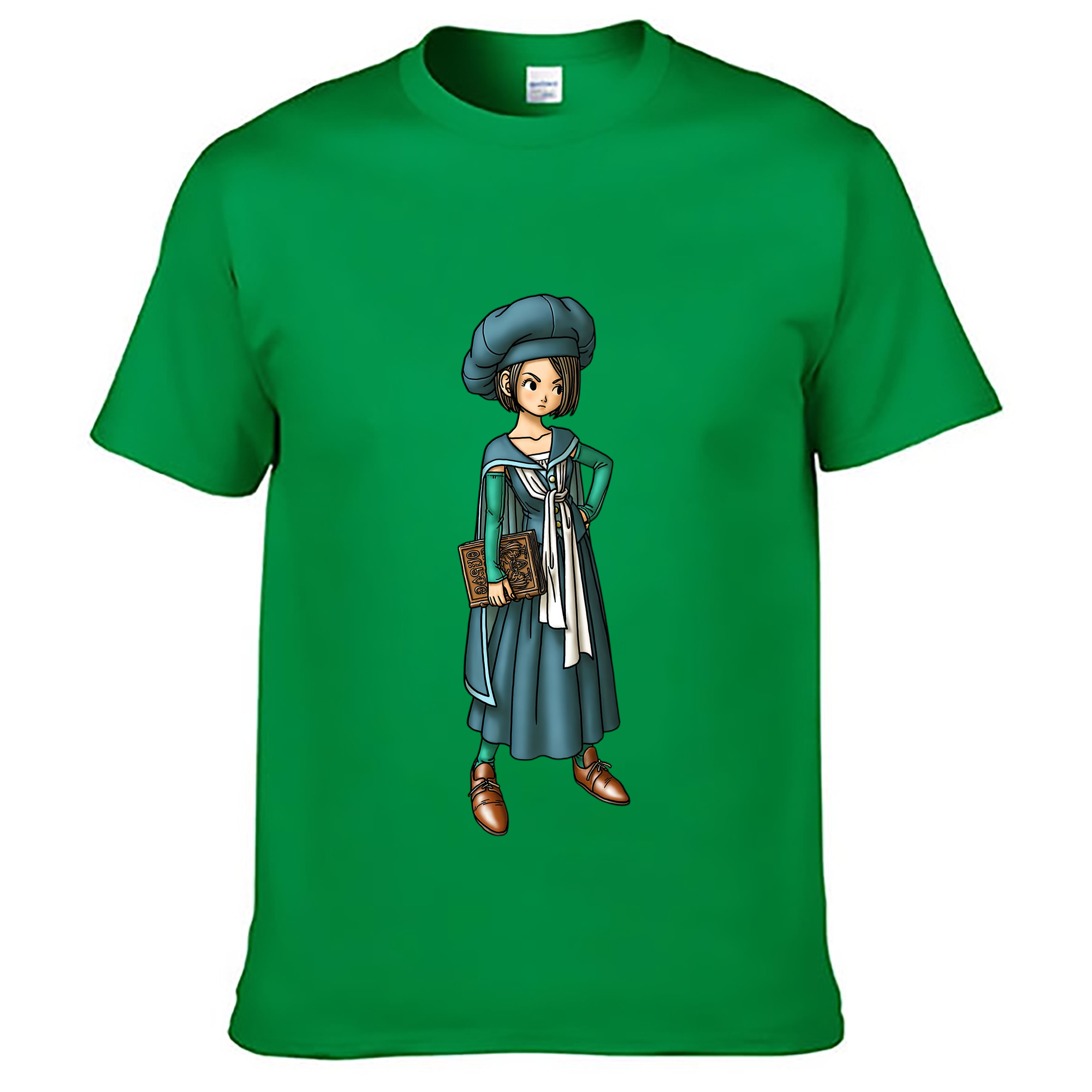（画像用） ドラゴンクエスト Doragon Kuesuto Dragon Quest レディースカジュアルプリントTシャツ（綿100％）