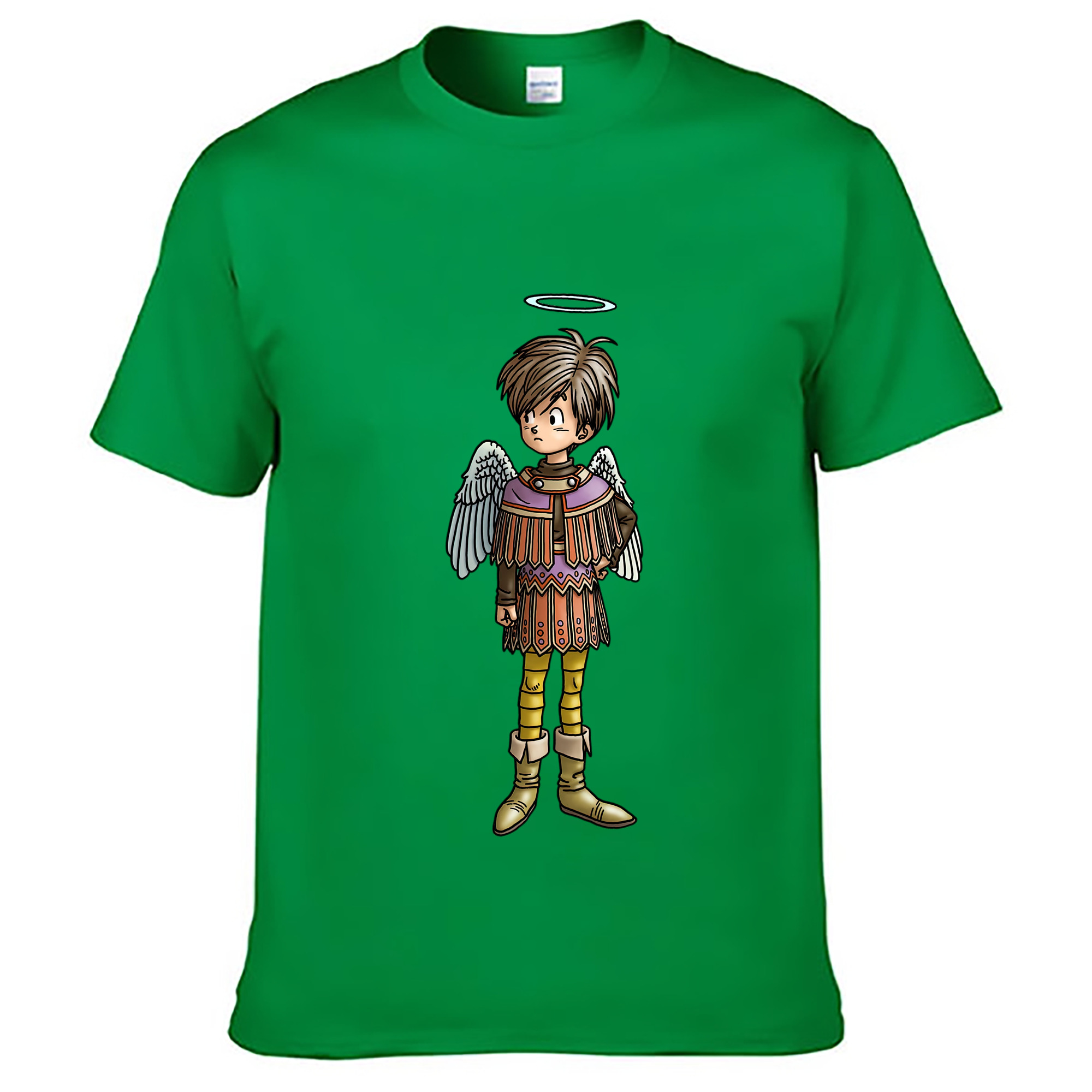 （画像用） ドラゴンクエスト Doragon Kuesuto Dragon Quest レディースカジュアルプリントTシャツ（綿100％）