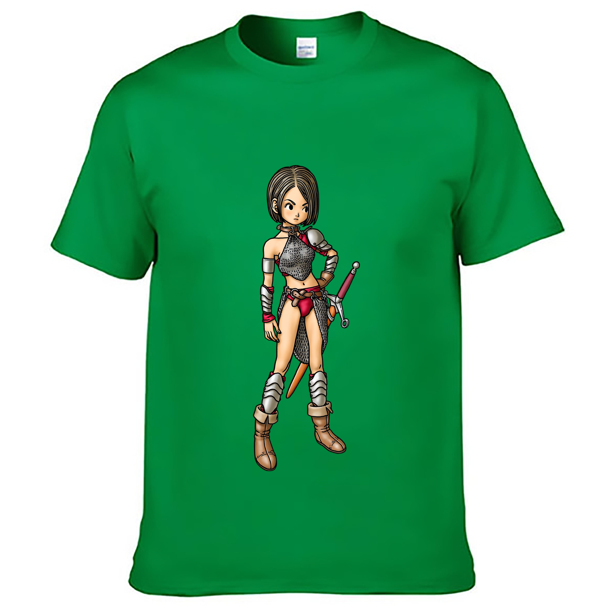 （画像用） ドラゴンクエスト Doragon Kuesuto Dragon Quest レディースカジュアルプリントTシャツ（綿100％）