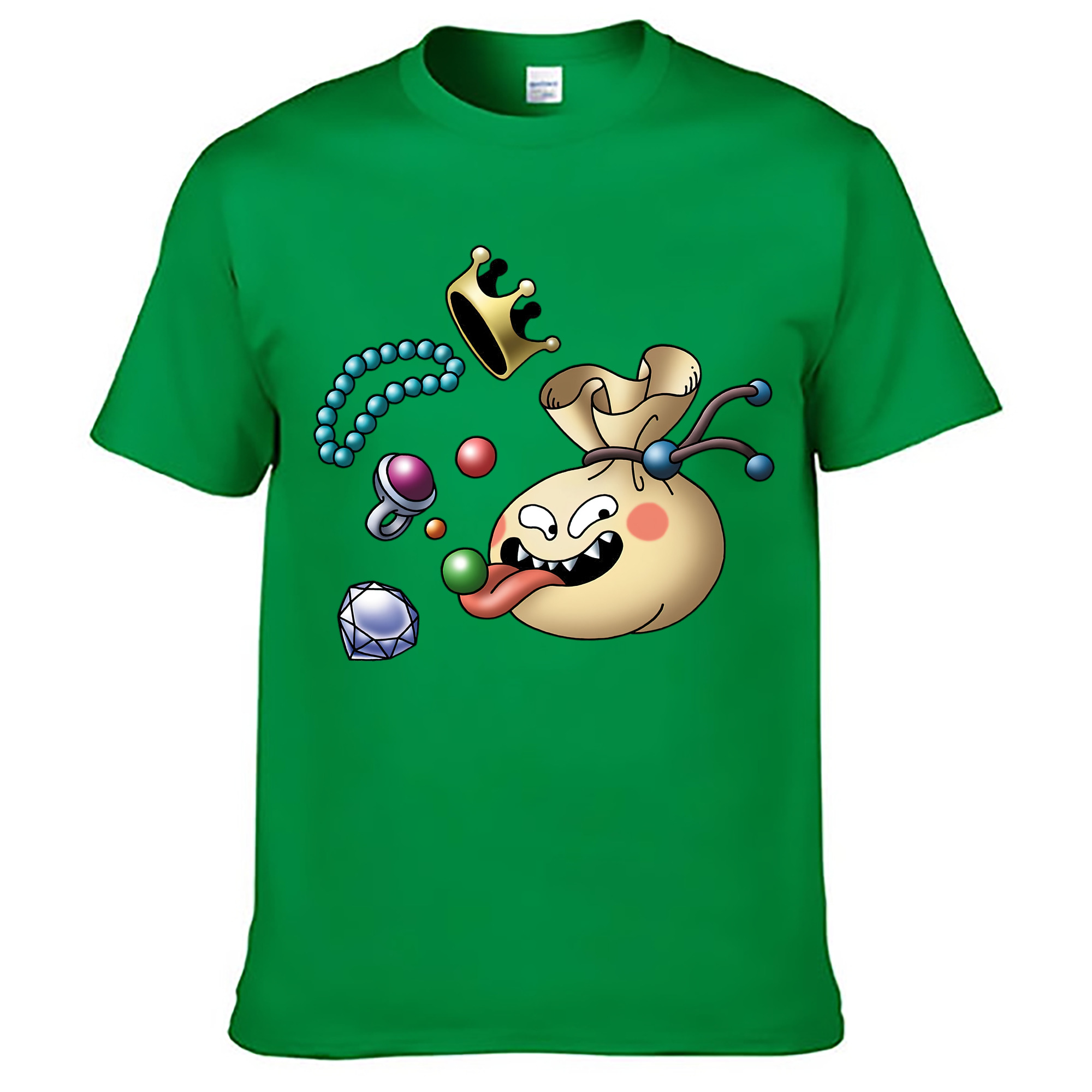（画像用） ドラゴンクエスト Doragon Kuesuto Dragon Quest レディースカジュアルプリントTシャツ（綿100％）