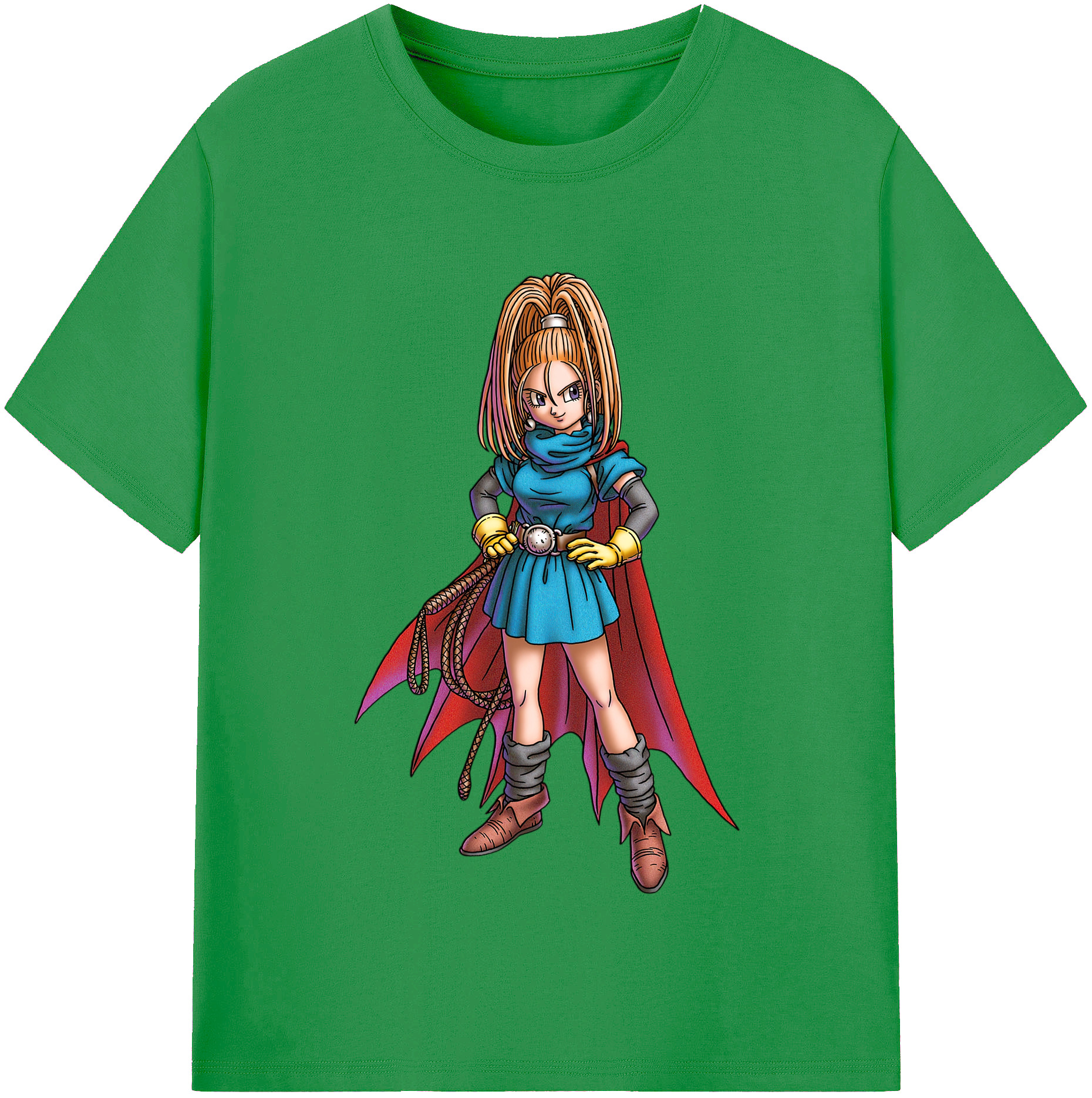 （画像用） ドラゴンクエスト Doragon Kuesuto Dragon Quest レディースカジュアルプリントTシャツ（綿100％）