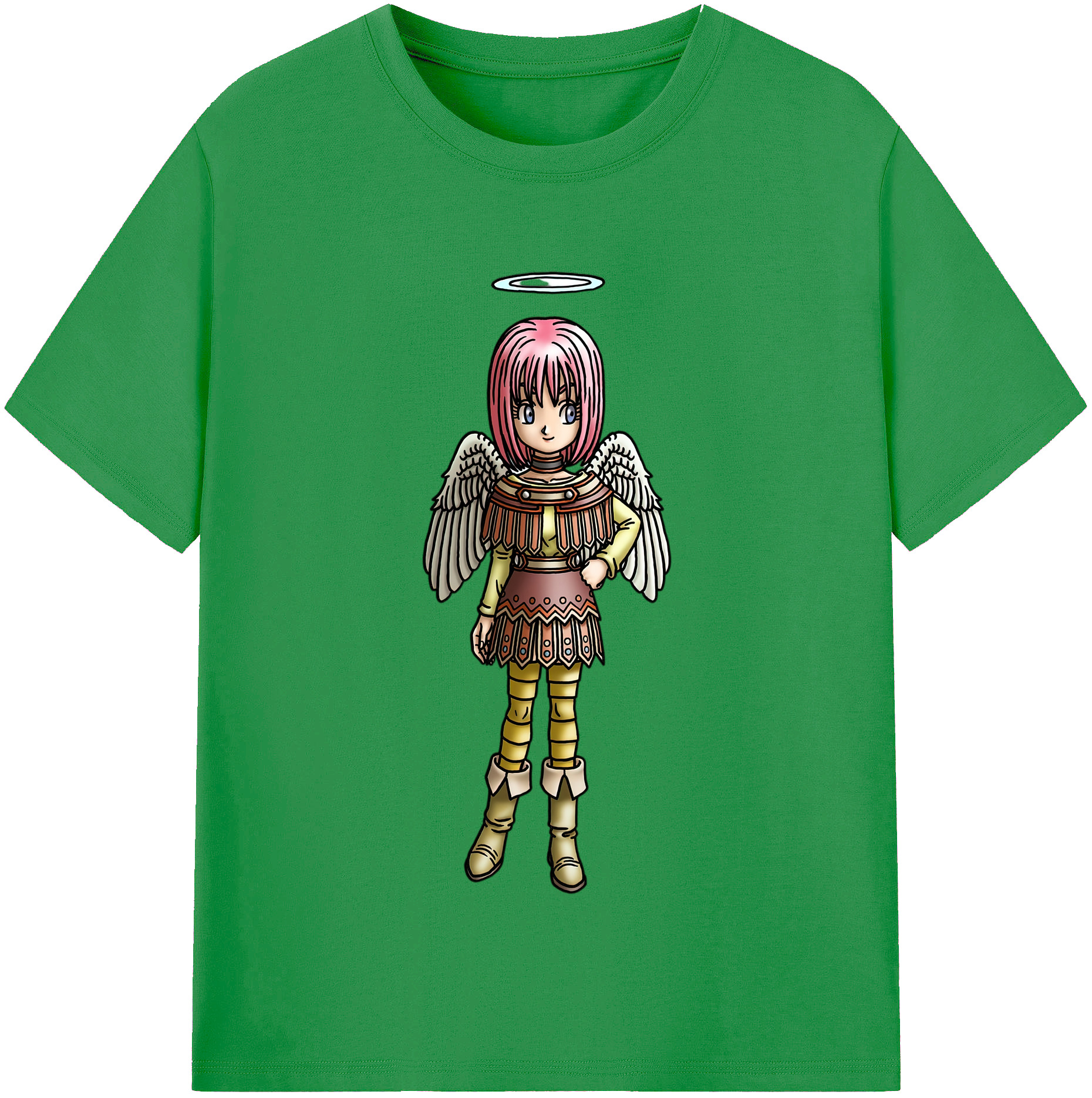 （画像用） ドラゴンクエスト Doragon Kuesuto Dragon Quest レディースカジュアルプリントTシャツ（綿100％）