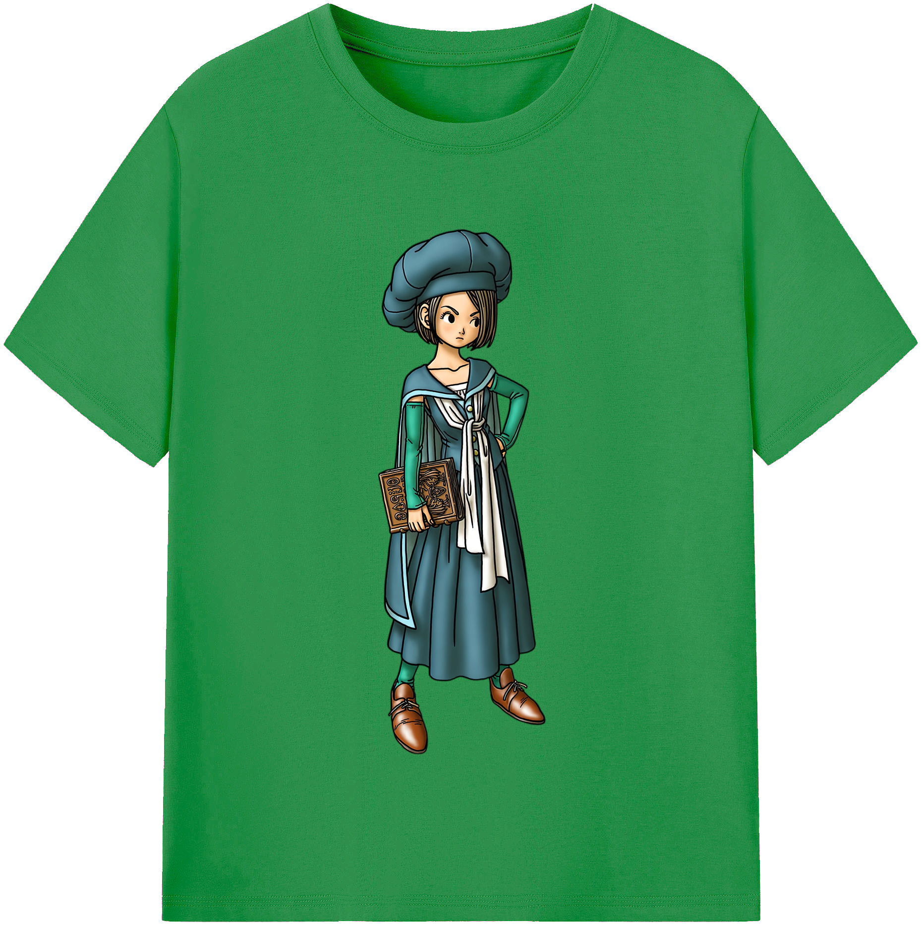 （画像用） ドラゴンクエスト Doragon Kuesuto Dragon Quest レディースカジュアルプリントTシャツ（綿100％）