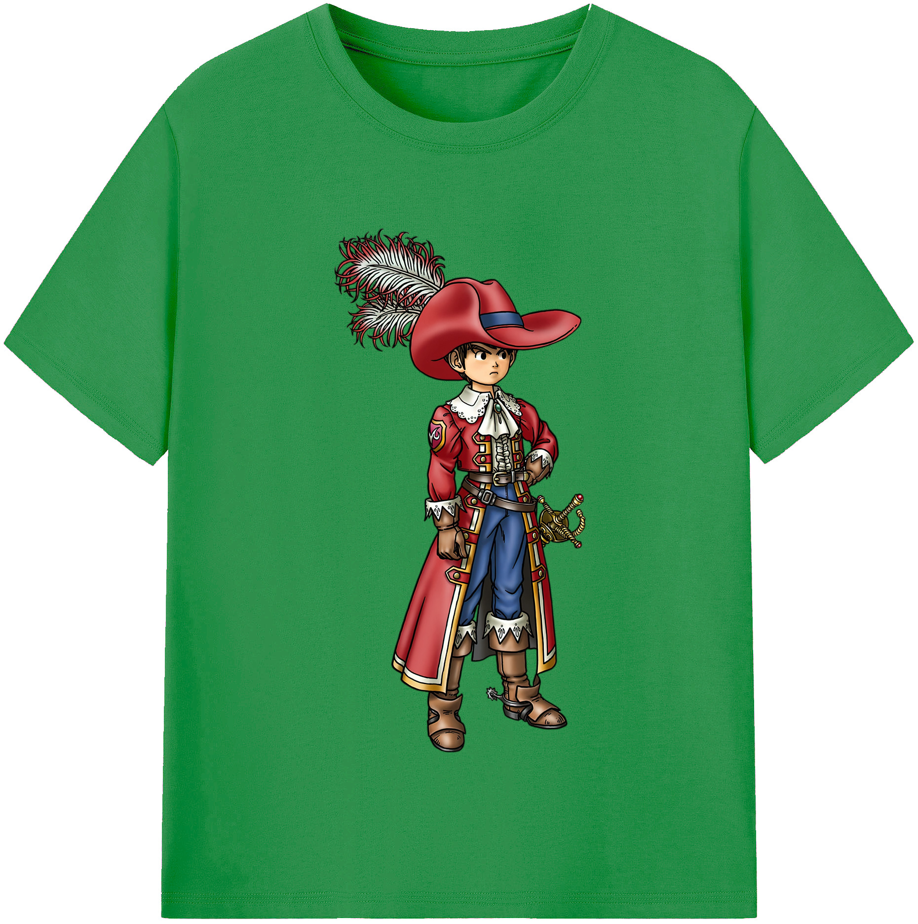 （画像用） ドラゴンクエスト Doragon Kuesuto Dragon Quest レディースカジュアルプリントTシャツ（綿100％）