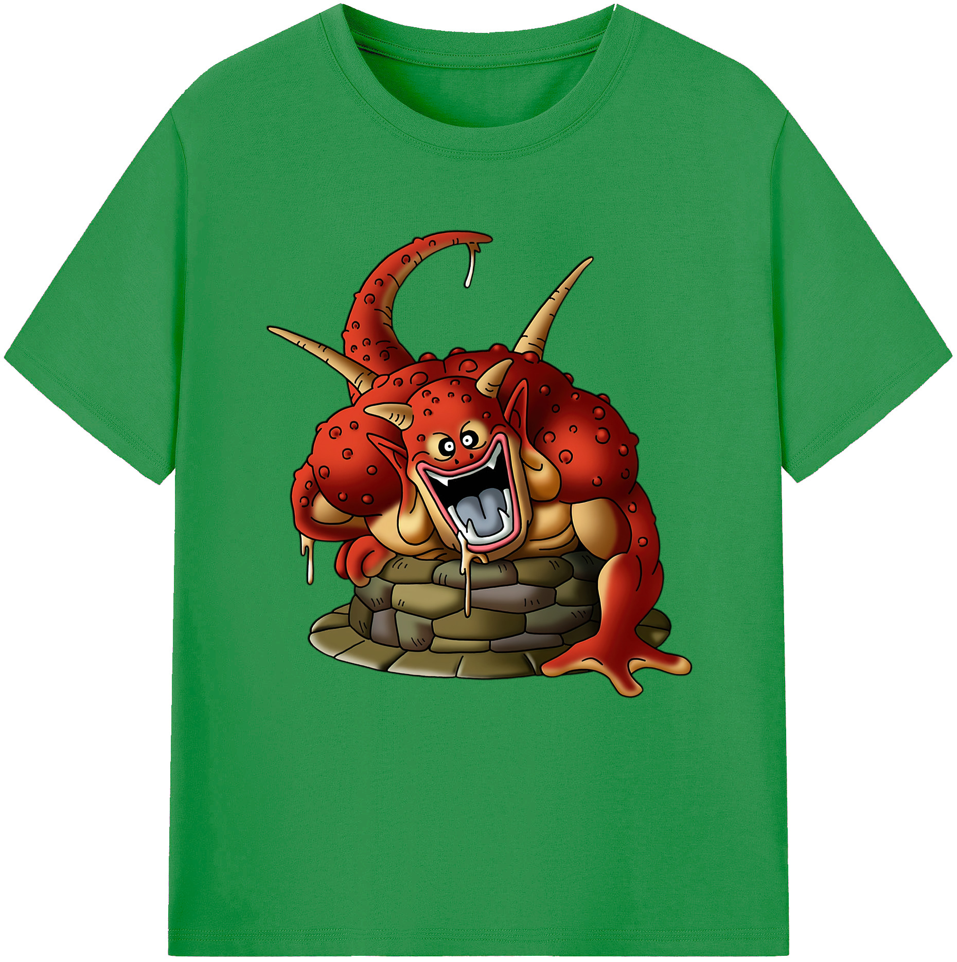 （画像用） ドラゴンクエスト Doragon Kuesuto Dragon Quest レディースカジュアルプリントTシャツ（綿100％）