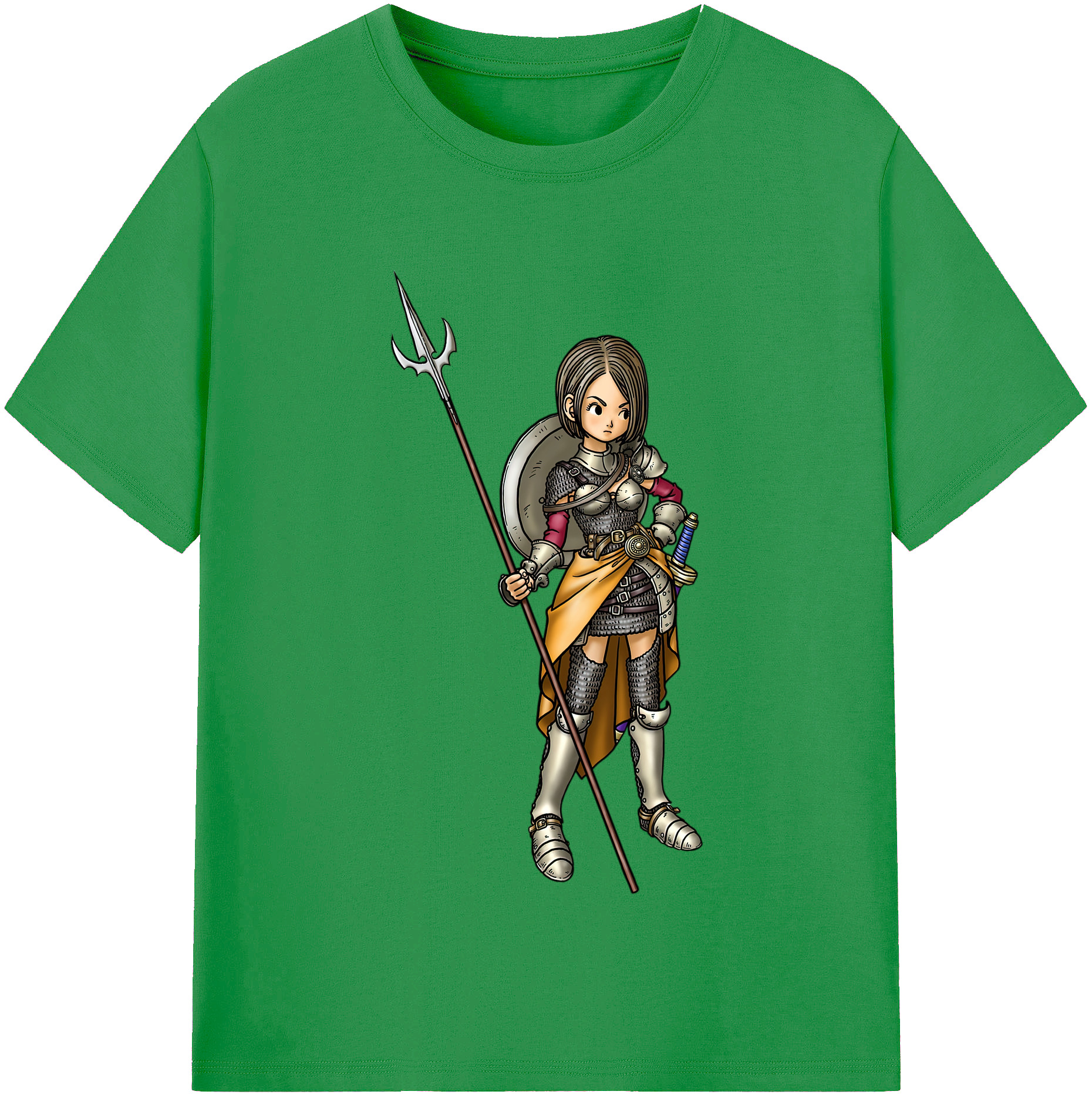 （画像用） ドラゴンクエスト Doragon Kuesuto Dragon Quest レディースカジュアルプリントTシャツ（綿100％）