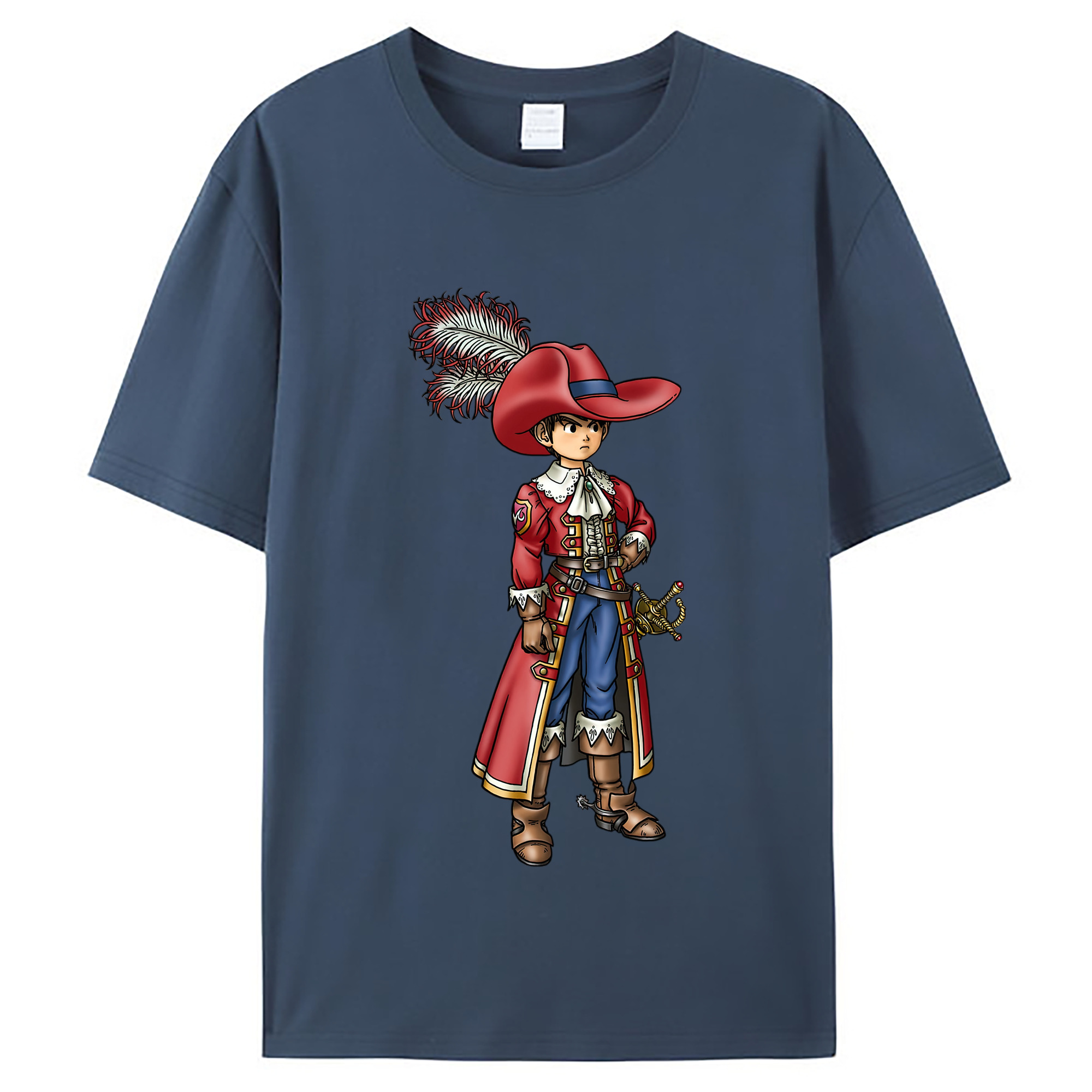 （画像用） ドラゴンクエスト Doragon Kuesuto Dragon Quest レディースカジュアルプリントTシャツ（綿100％）