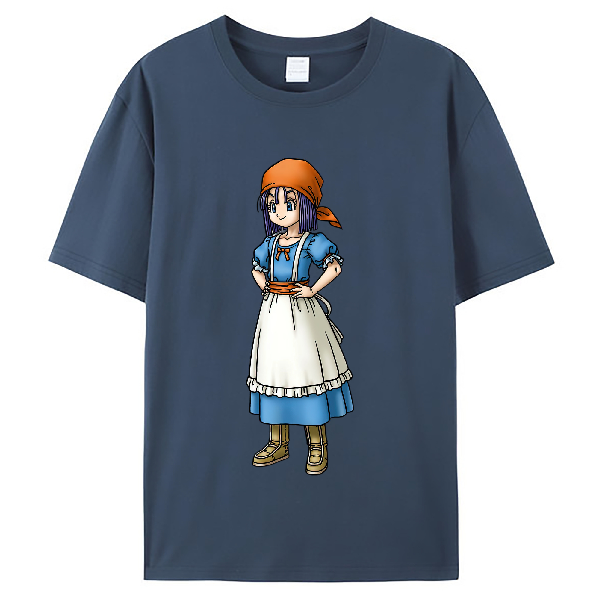 （画像用） ドラゴンクエスト Doragon Kuesuto Dragon Quest レディースカジュアルプリントTシャツ（綿100％）