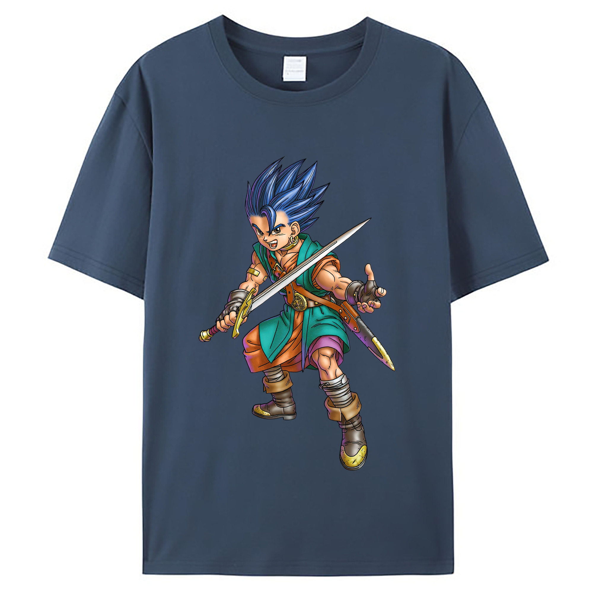 （画像用） ドラゴンクエスト Doragon Kuesuto Dragon Quest レディースカジュアルプリントTシャツ（綿100％）