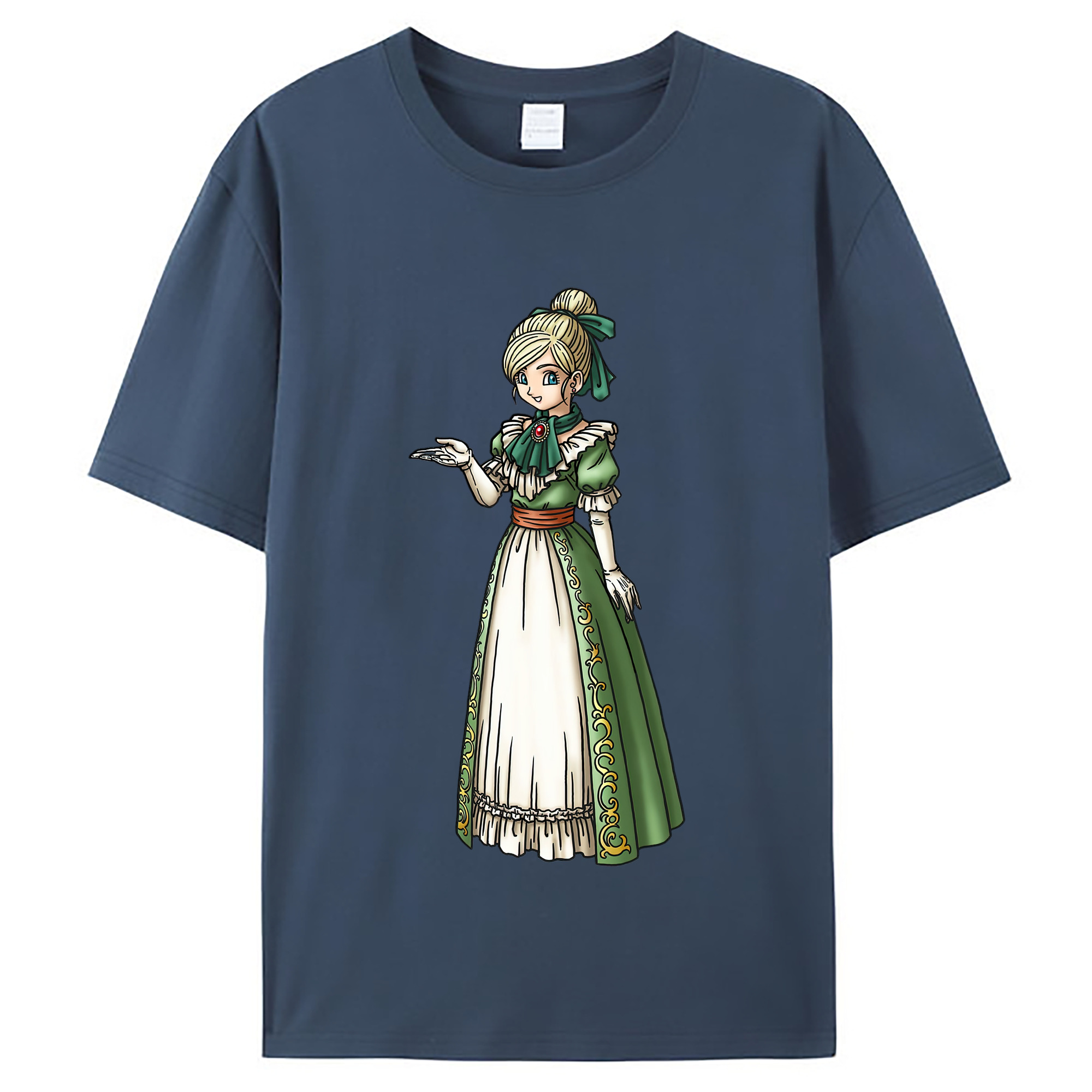 （画像用） ドラゴンクエスト Doragon Kuesuto Dragon Quest レディースカジュアルプリントTシャツ（綿100％）