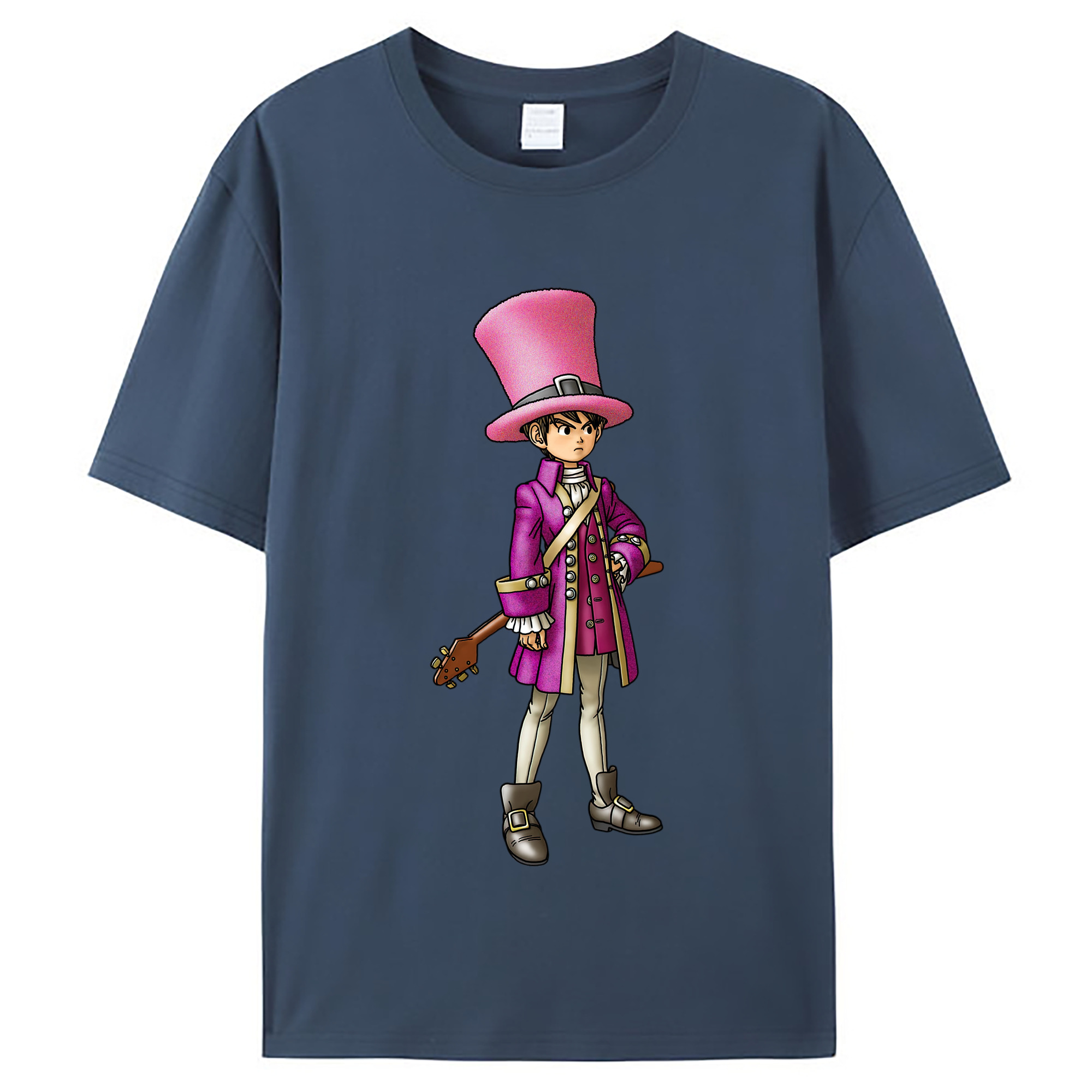 （画像用） ドラゴンクエスト Doragon Kuesuto Dragon Quest レディースカジュアルプリントTシャツ（綿100％）