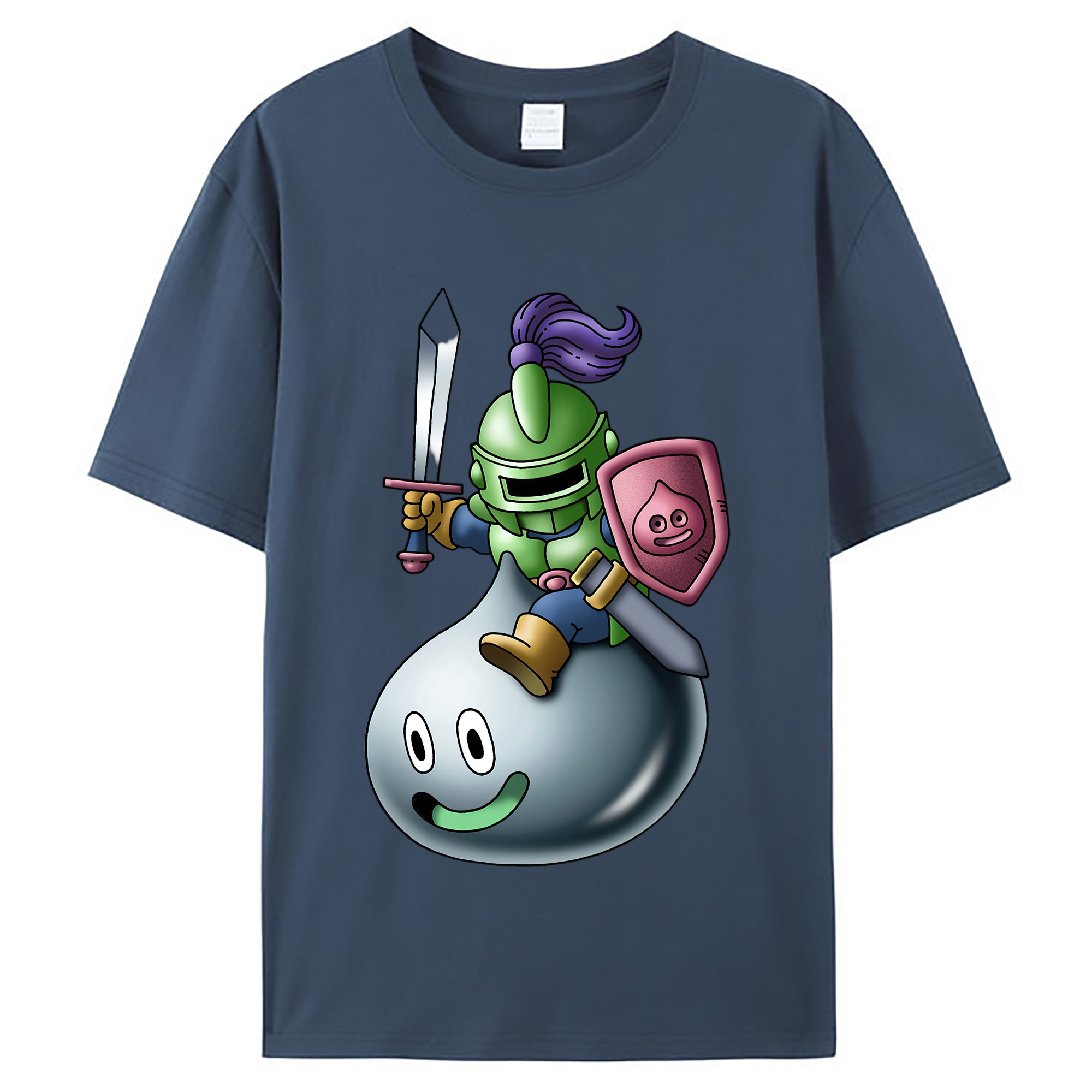 （画像用） ドラゴンクエスト Doragon Kuesuto Dragon Quest レディースカジュアルプリントTシャツ（綿100％）