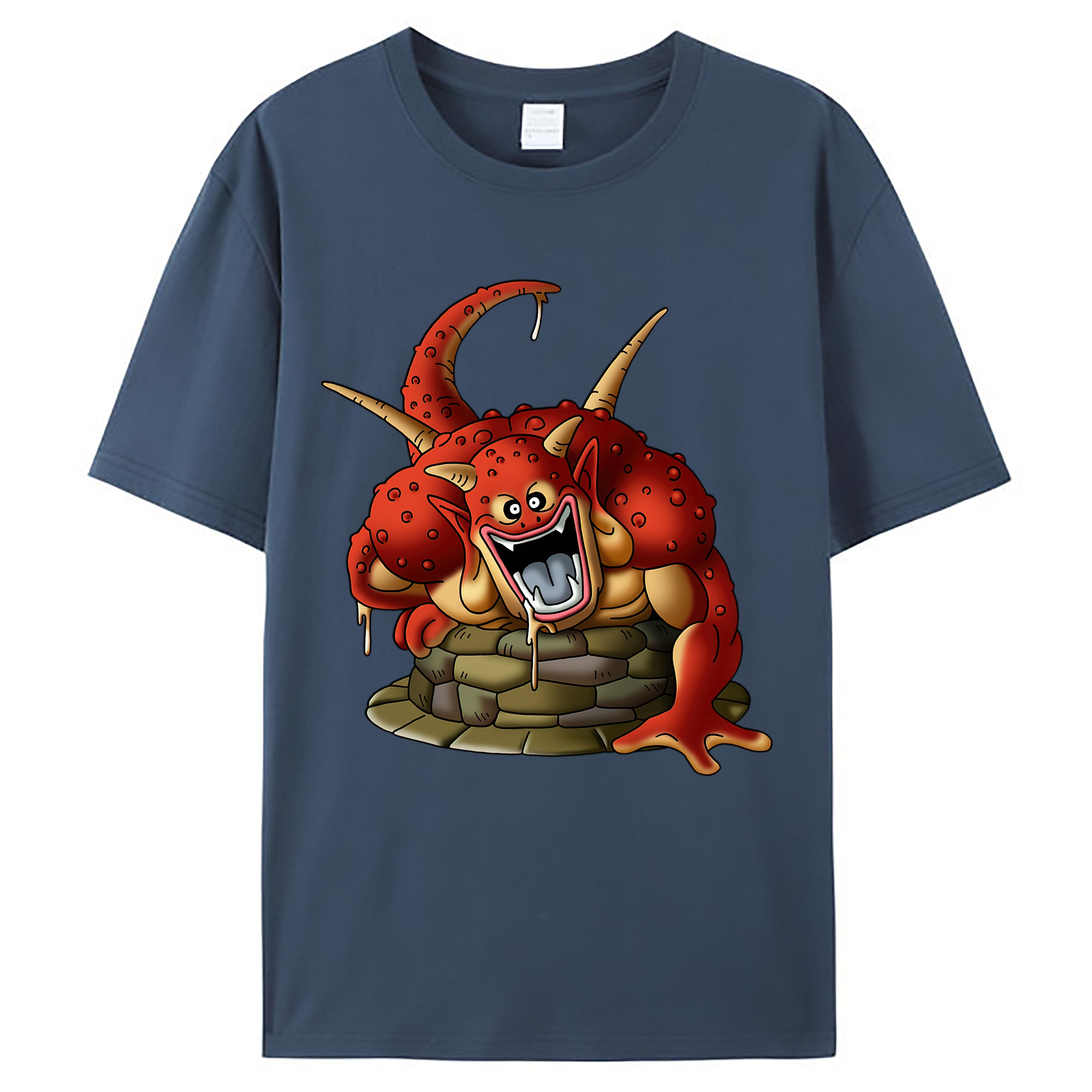 （画像用） ドラゴンクエスト Doragon Kuesuto Dragon Quest レディースカジュアルプリントTシャツ（綿100％）