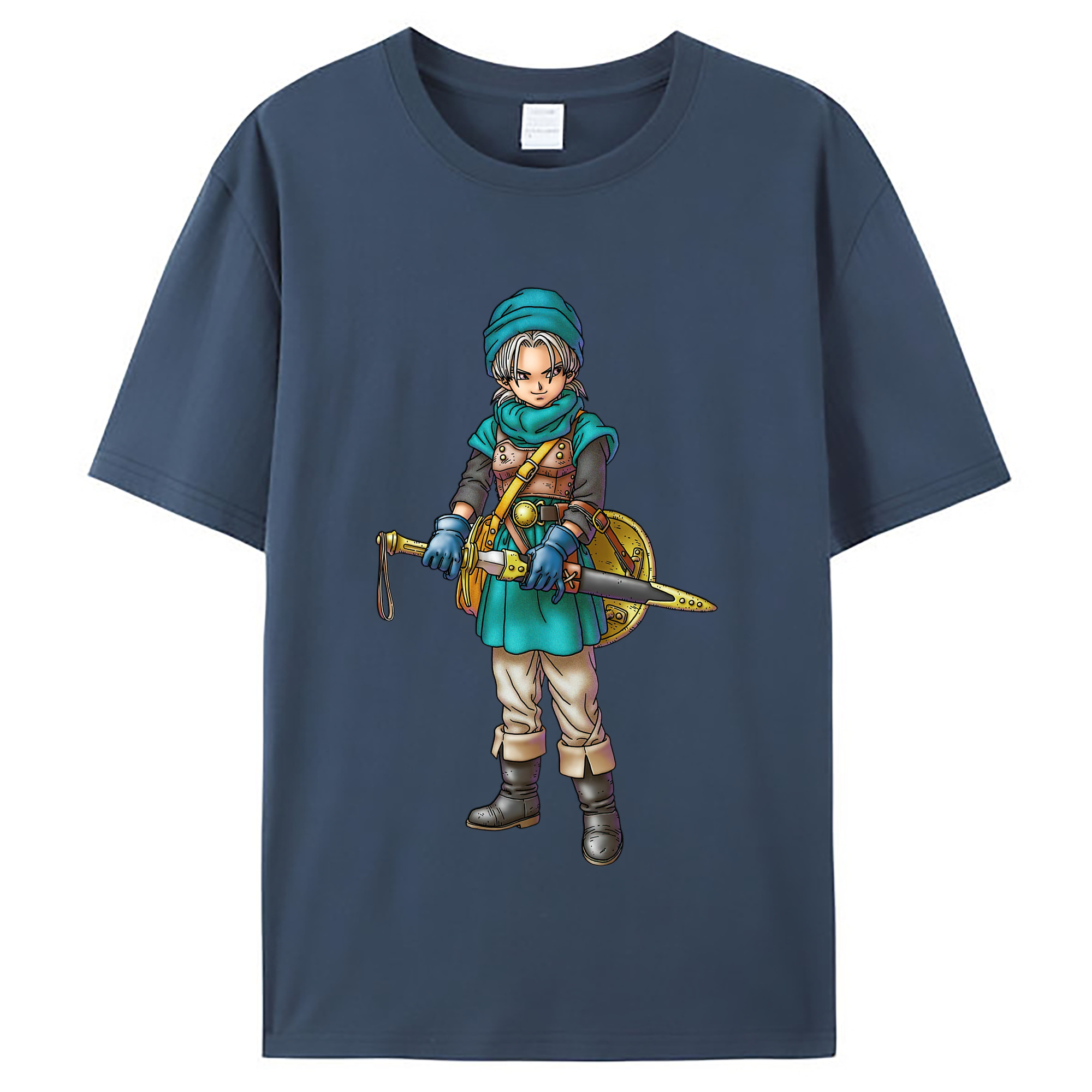 （画像用） ドラゴンクエスト Doragon Kuesuto Dragon Quest レディースカジュアルプリントTシャツ（綿100％）
