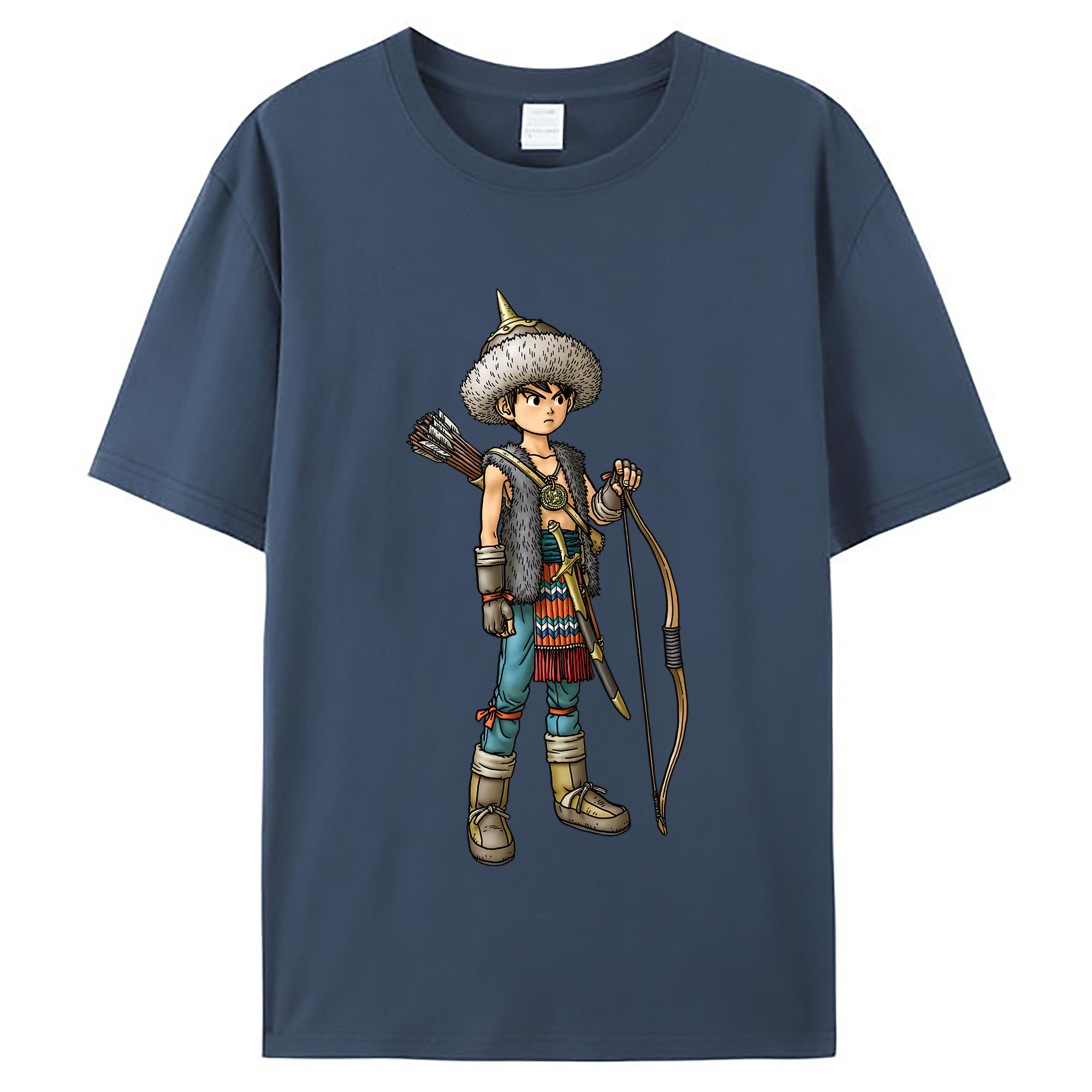 （画像用） ドラゴンクエスト Doragon Kuesuto Dragon Quest レディースカジュアルプリントTシャツ（綿100％）