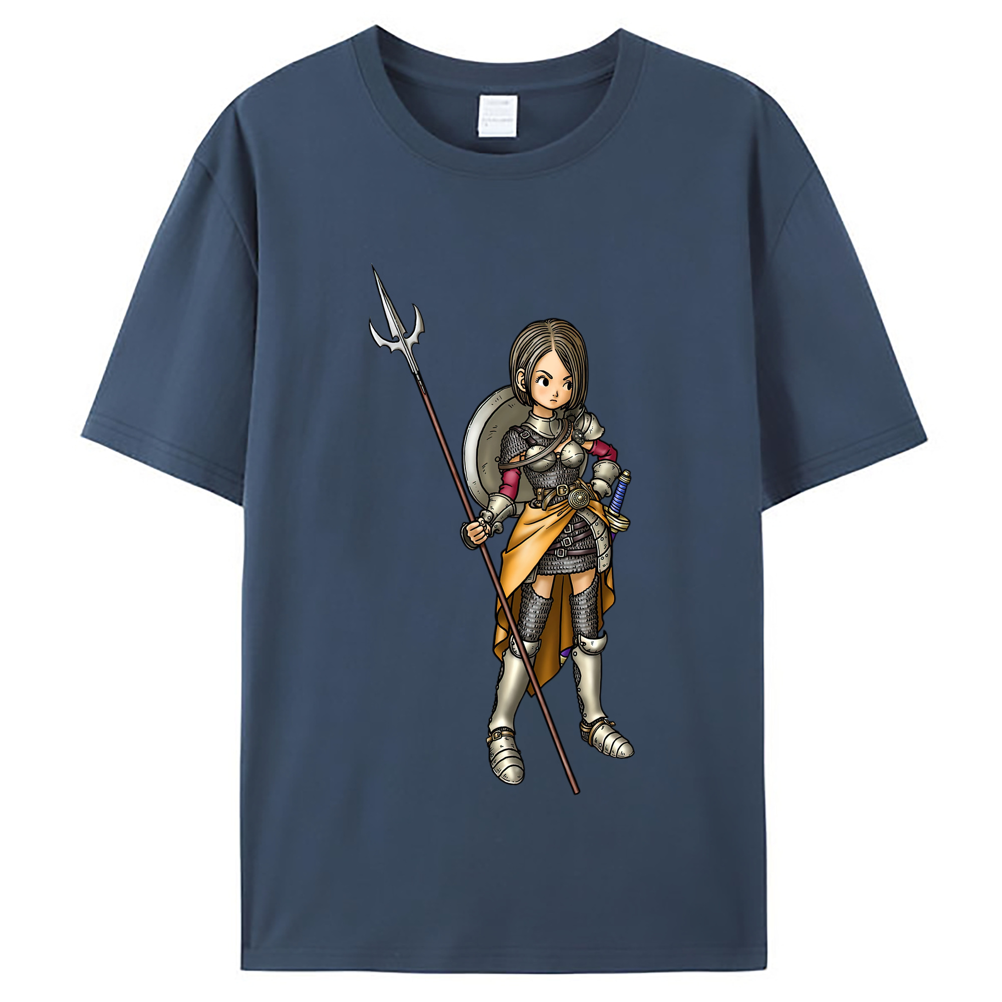 （画像用） ドラゴンクエスト Doragon Kuesuto Dragon Quest レディースカジュアルプリントTシャツ（綿100％）
