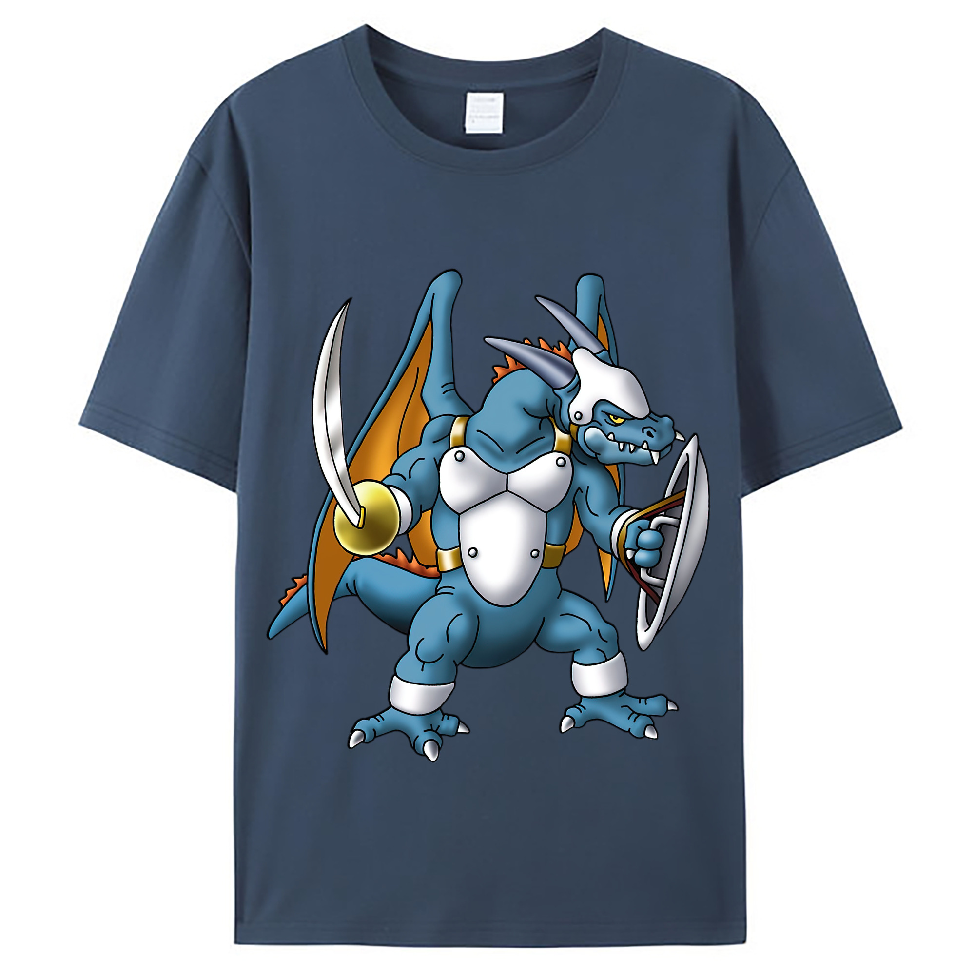 （画像用） ドラゴンクエスト Doragon Kuesuto Dragon Quest レディースカジュアルプリントTシャツ（綿100％）