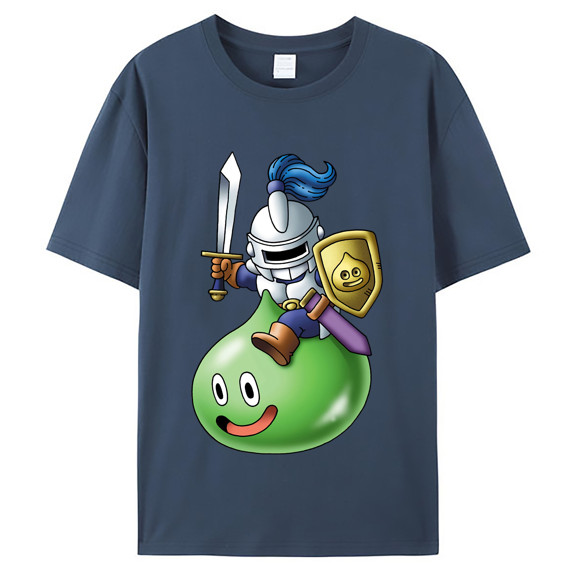 （画像用） ドラゴンクエスト Doragon Kuesuto Dragon Quest レディースカジュアルプリントTシャツ（綿100％）