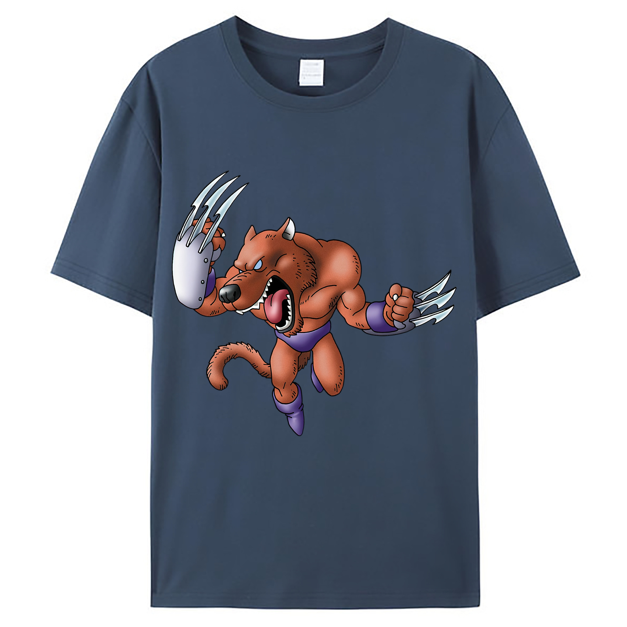 （画像用） ドラゴンクエスト Doragon Kuesuto Dragon Quest レディースカジュアルプリントTシャツ（綿100％）