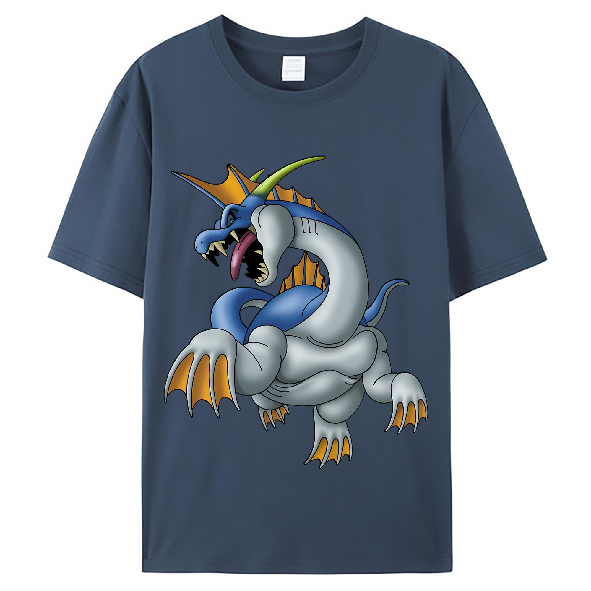 （画像用） ドラゴンクエスト Doragon Kuesuto Dragon Quest レディースカジュアルプリントTシャツ（綿100％）