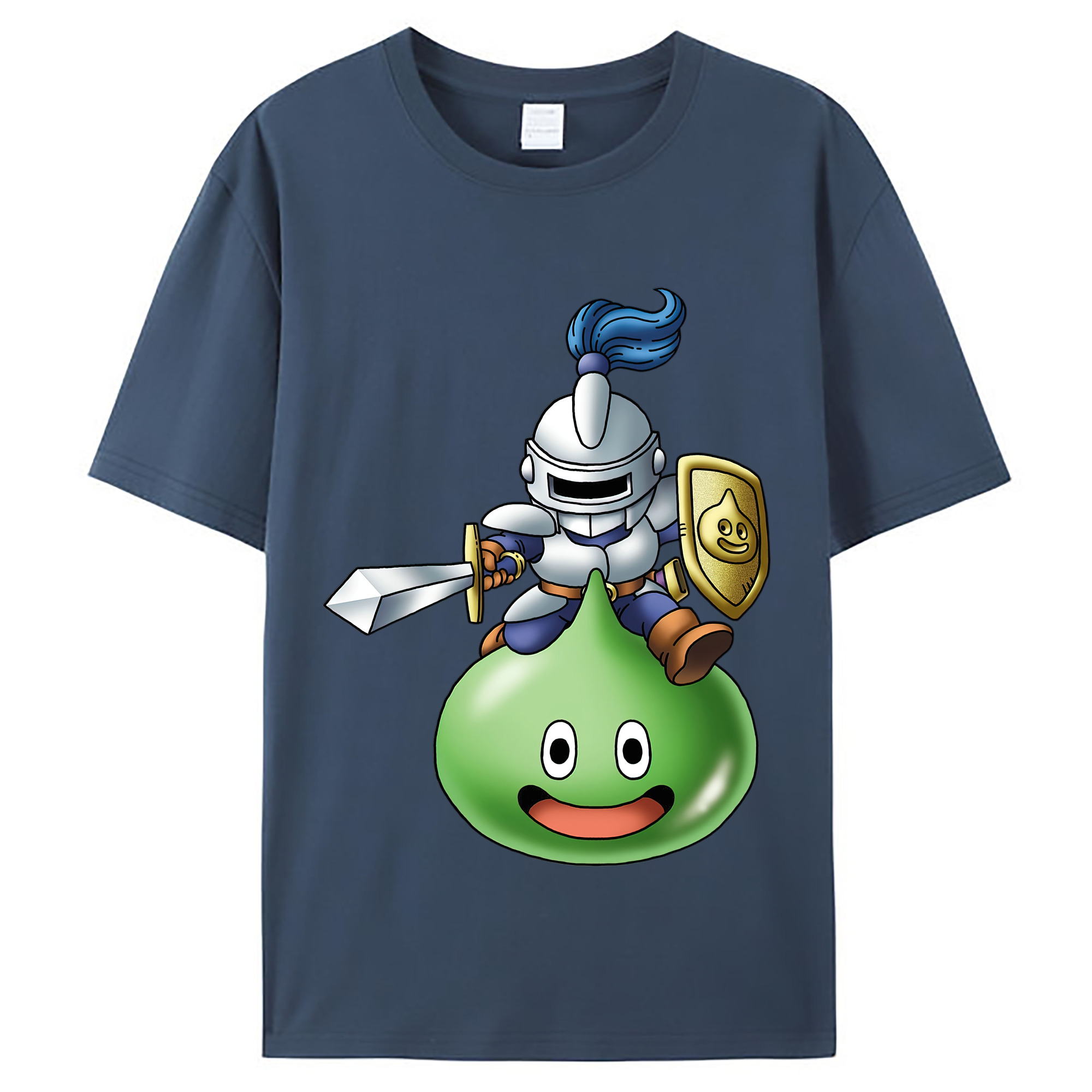（画像用） ドラゴンクエスト Doragon Kuesuto Dragon Quest レディースカジュアルプリントTシャツ（綿100％）