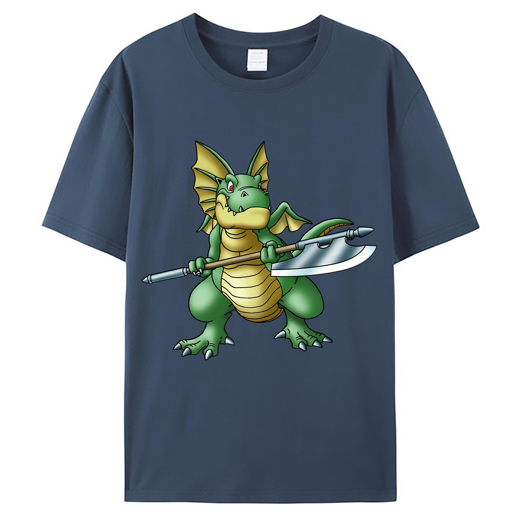 （画像用） ドラゴンクエスト Doragon Kuesuto Dragon Quest レディースカジュアルプリントTシャツ（綿100％）